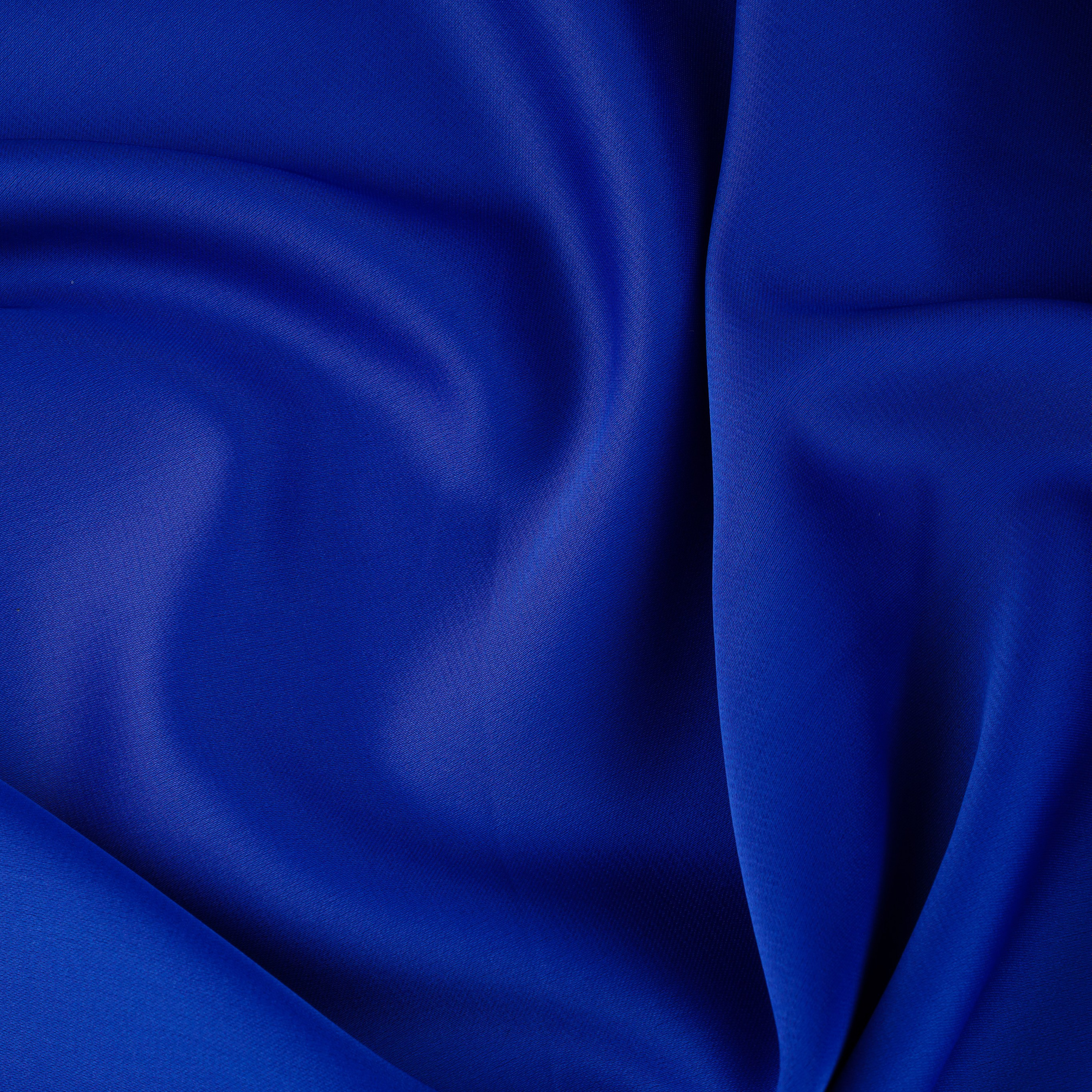 TMAT268 - ШЕЛК/АТЛАС - ШИРИНА 1,50  - СИНИЙ - К 6 ; К 31