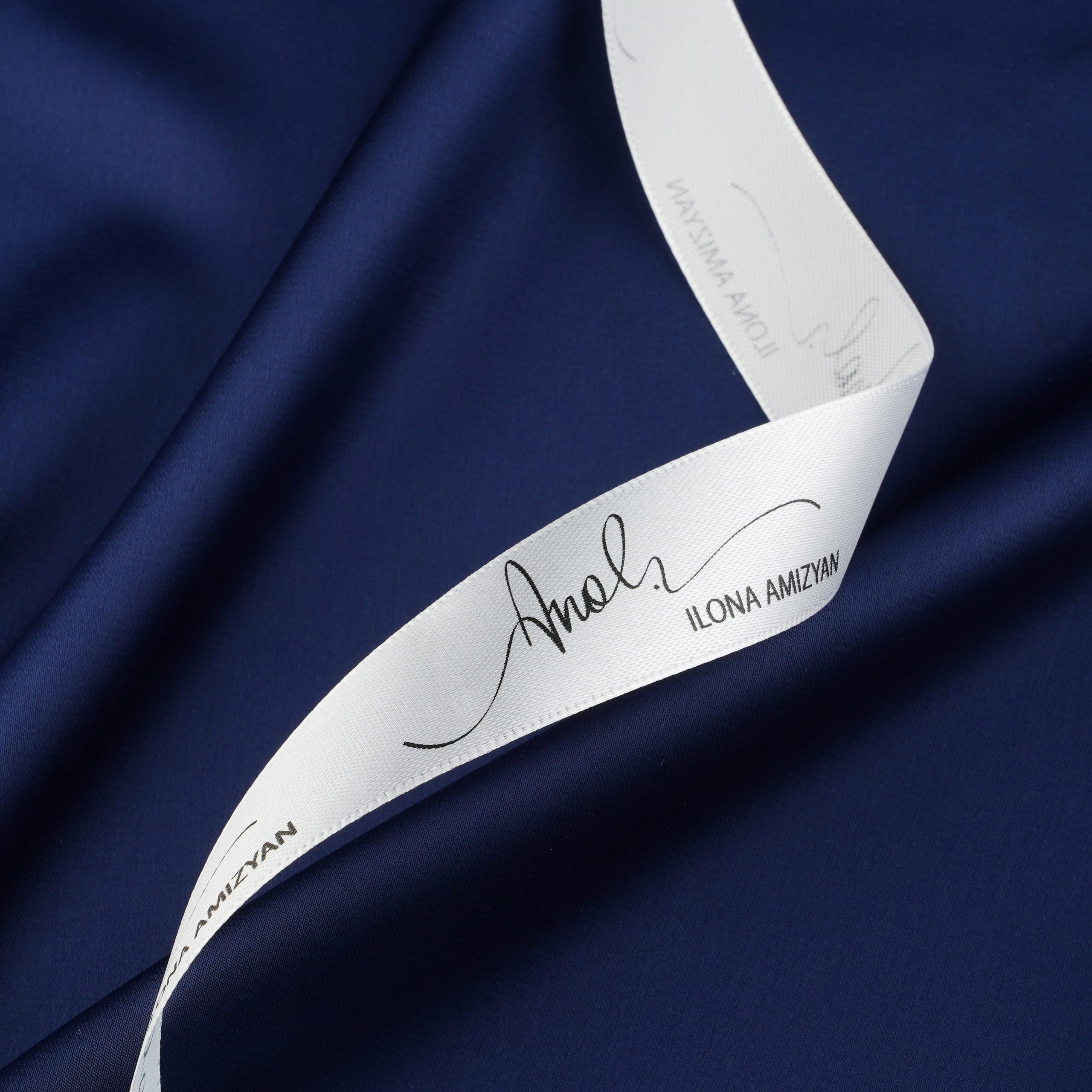 TMAT276 - ШЕЛК/АТЛАС - ШИРИНА 1,45 - ТЕМНО СИНИЙ - К 6 ; К 20