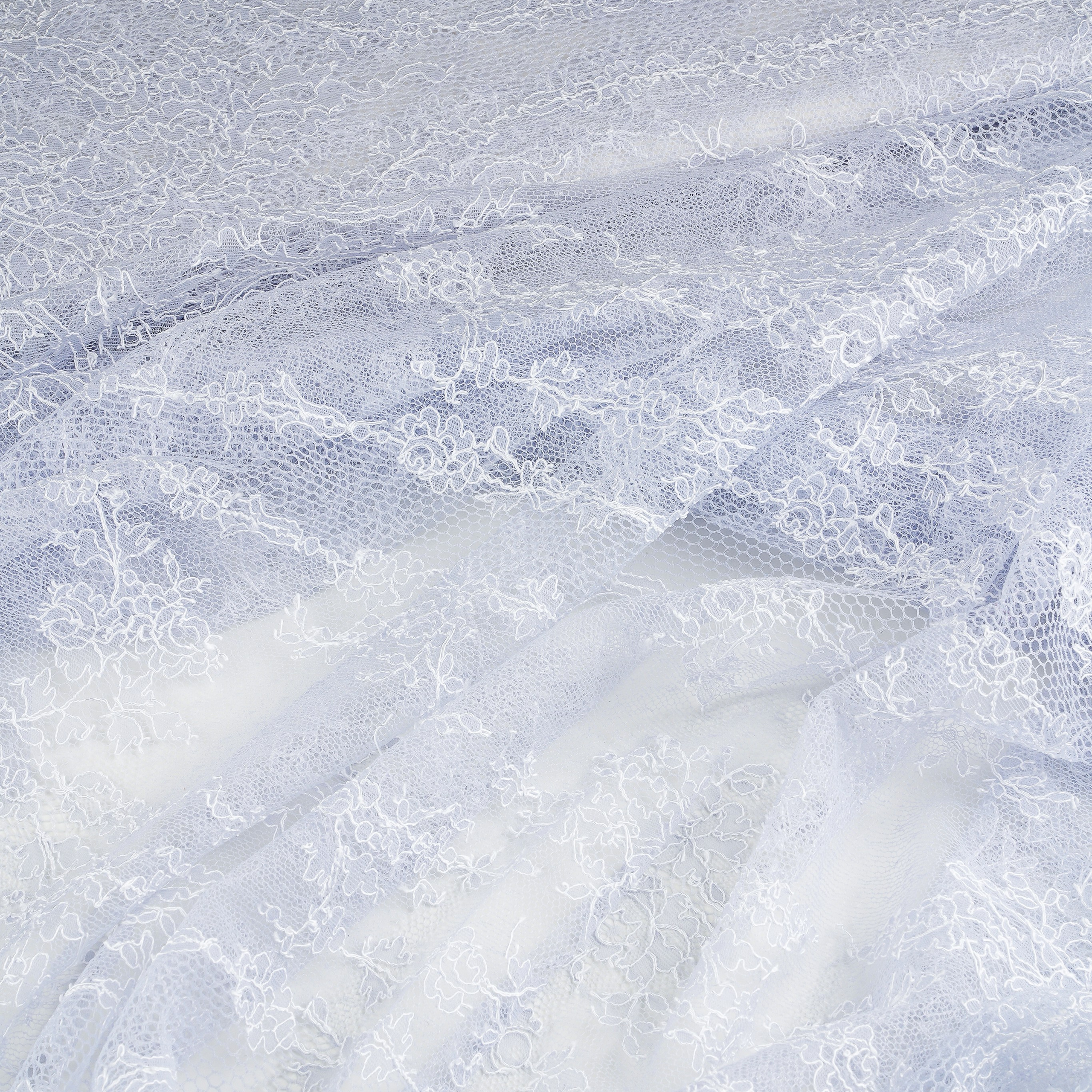 SOPHIE HALLETTE - FRANCE -  МТА403 - КРУЖЕВО ШАНТИЛЬИ - ШИРИНА 1,15 - ГОЛУБОЙ - SOLD OUT