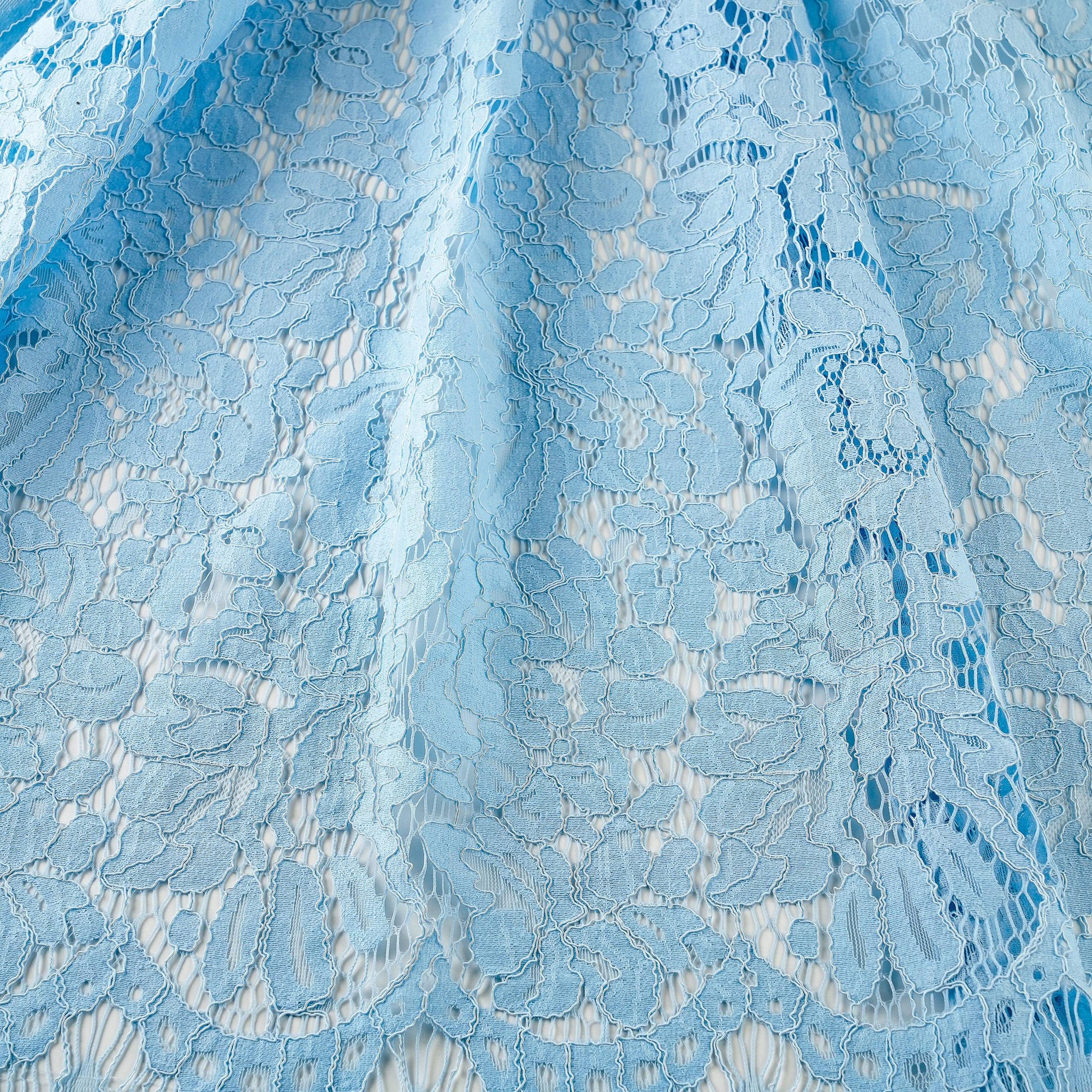 DOLCE GABBANA - ITALY - КРУЖЕВО - КК55 - ШИРИНА 1,45 - ГОЛУБАЯ - 1,15 - КУПОН 