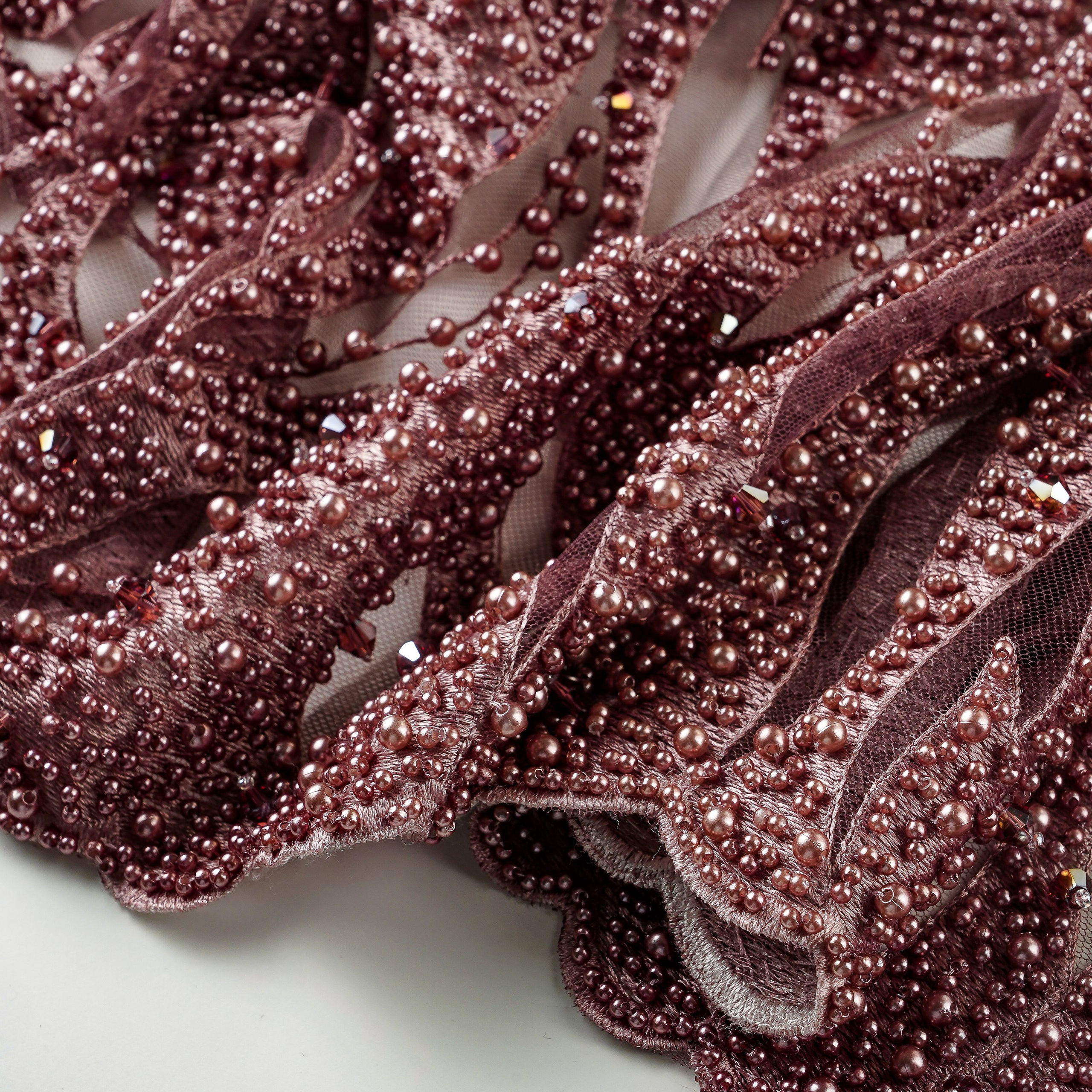 ELIE SAAB - LEBANON -  Т1 - ОМБРЕ - ШИРИНА 1,5 - РОЗ/БЕЛ - 4,3