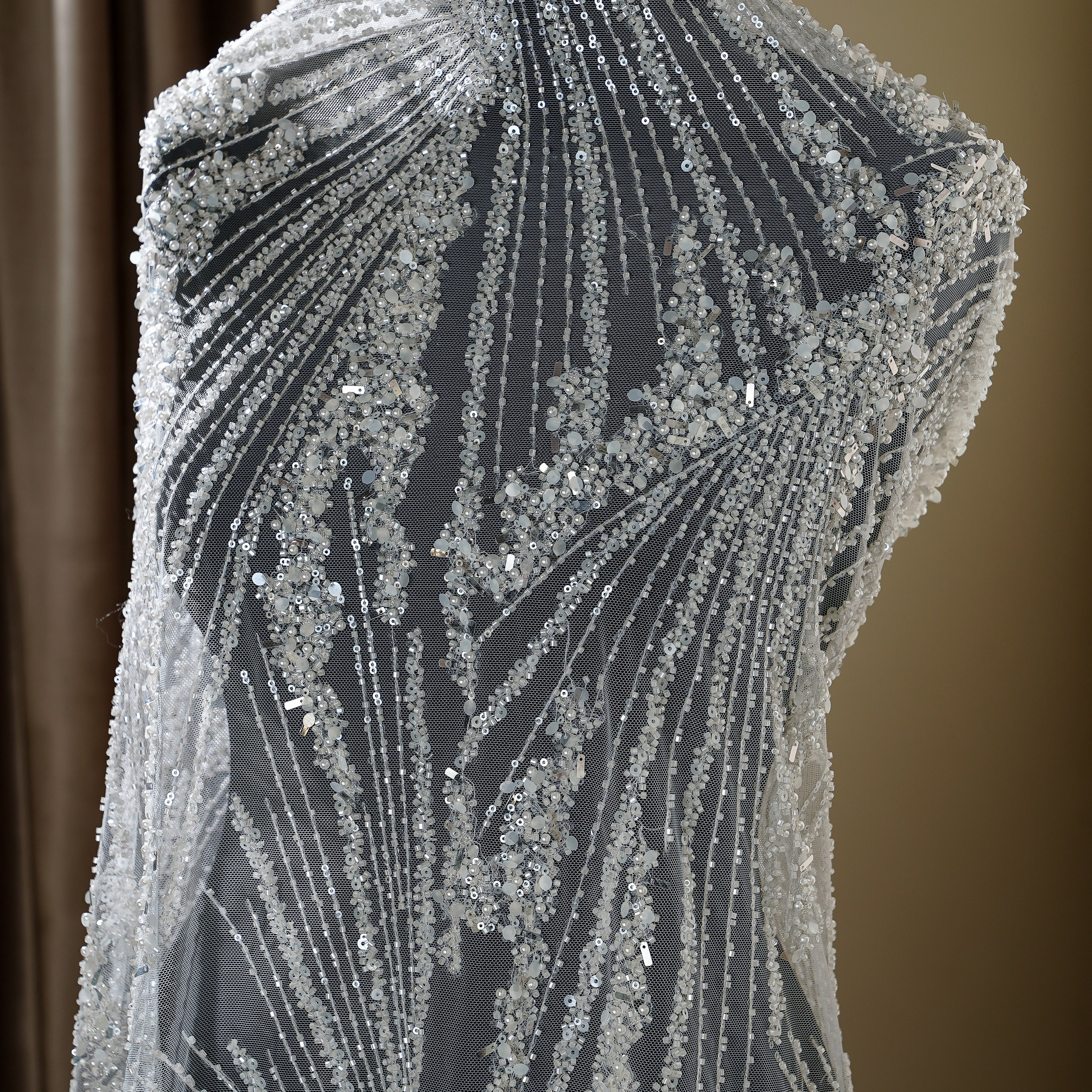 PRONOVIAS - SPAIN - ТК218  - ШИРИНА 1,30 - БЕЛЫЙ - 1,7 + в 