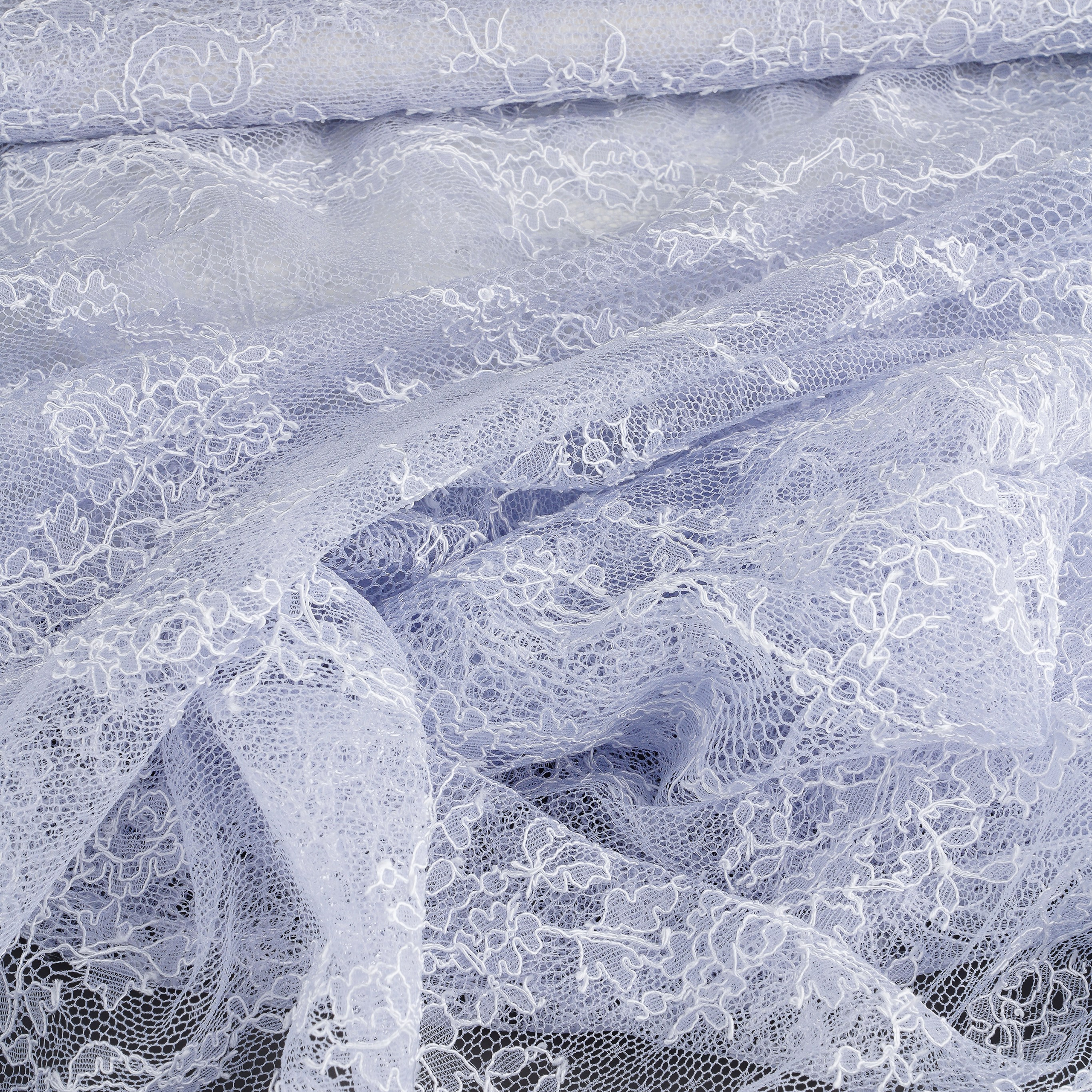 SOPHIE HALLETTE - FRANCE -  МТА403 - КРУЖЕВО ШАНТИЛЬИ - ШИРИНА 1,15 - ГОЛУБОЙ - SOLD OUT