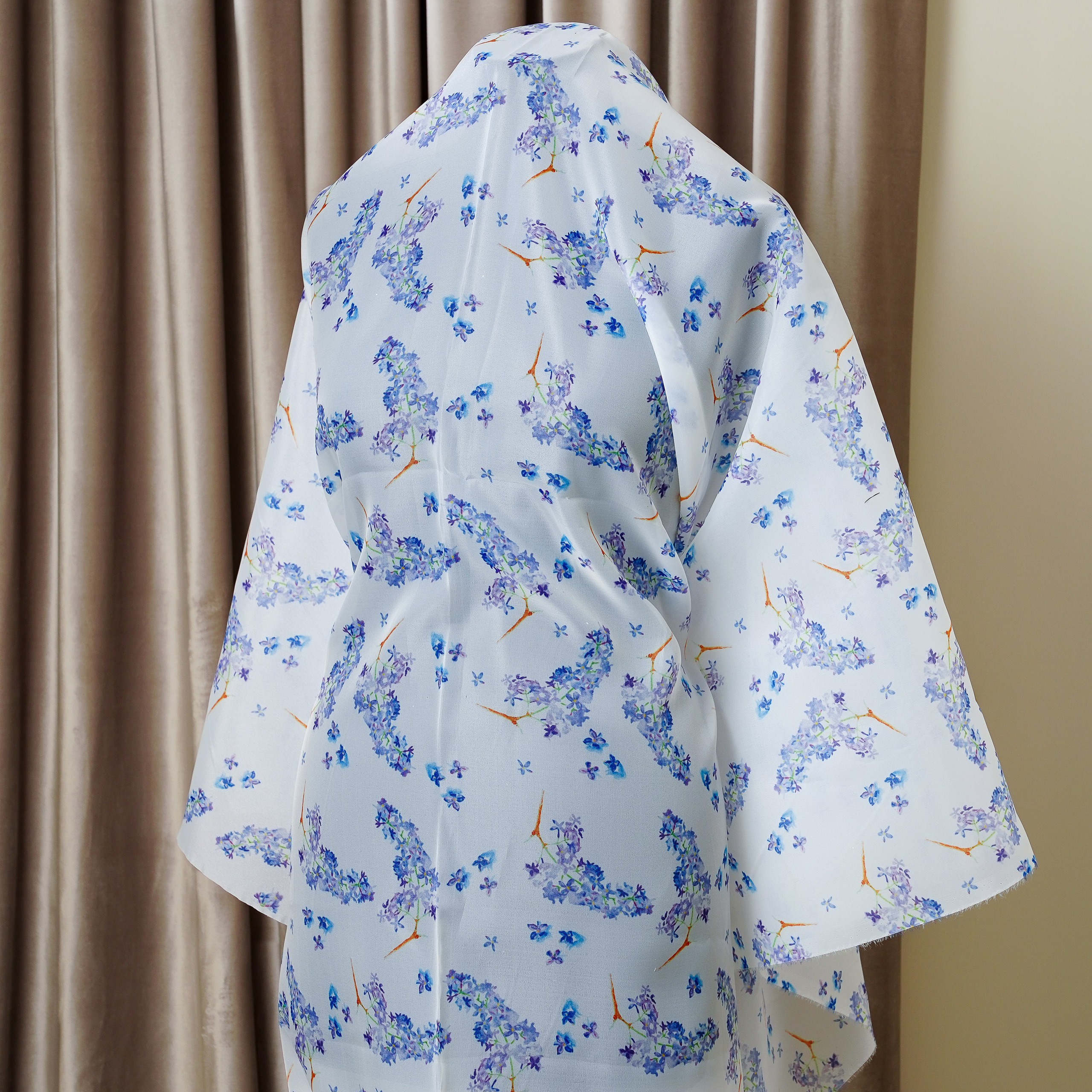 ОРГАНЗА - TPRE348 - ШИРИНА 1,40 - СИРЕНЬ - 0,9 - 3500