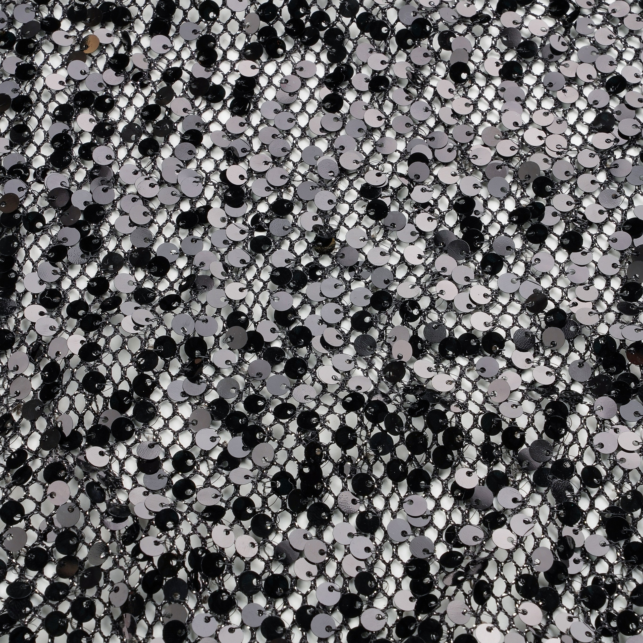 NAEEM KHAN - INDIA - МТА408  - СЕТКА/ПАЙЕТКИ - ШИРИНА 1,40 -ЧЕРНЫЙ - 3,3 - 9000