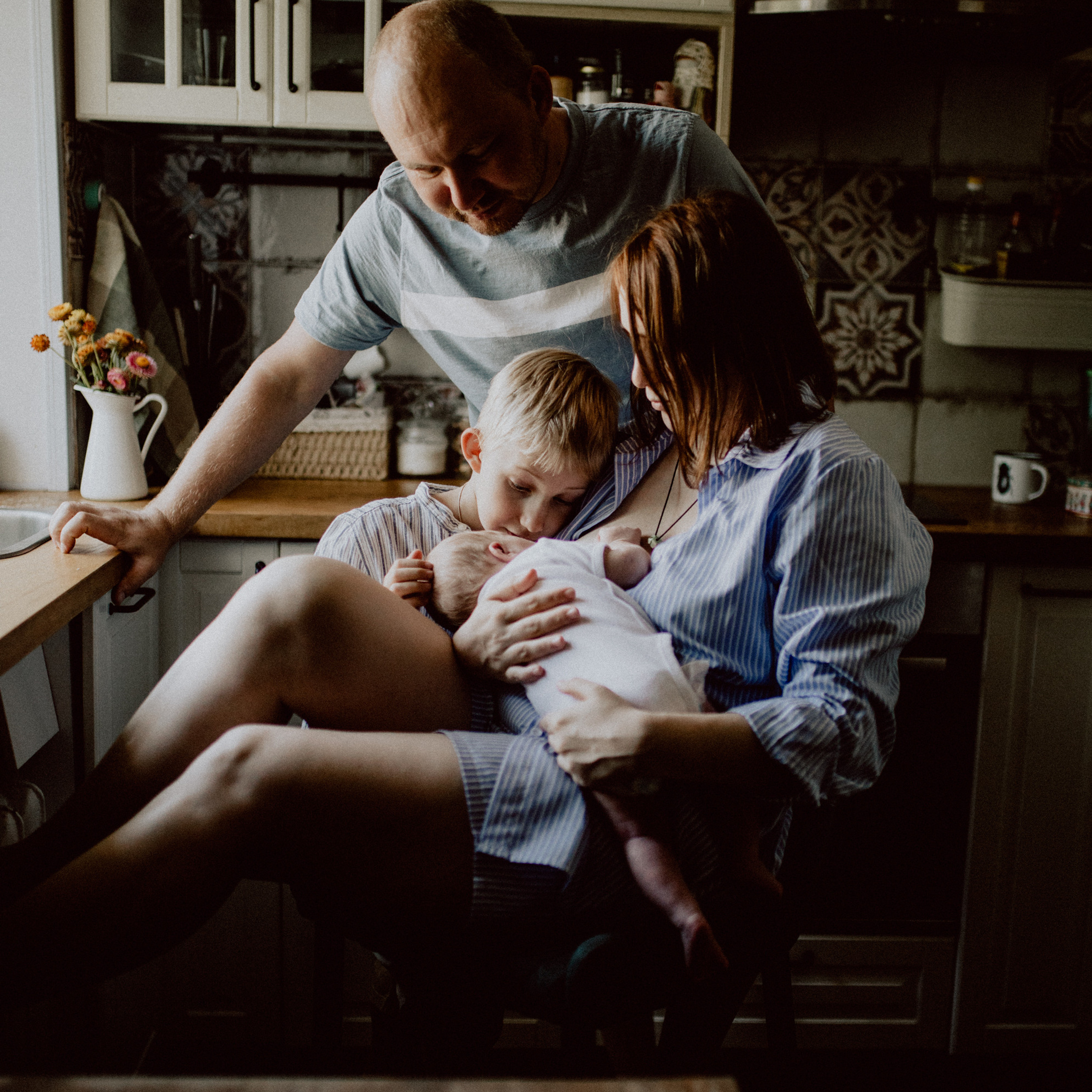 Алина с семьей