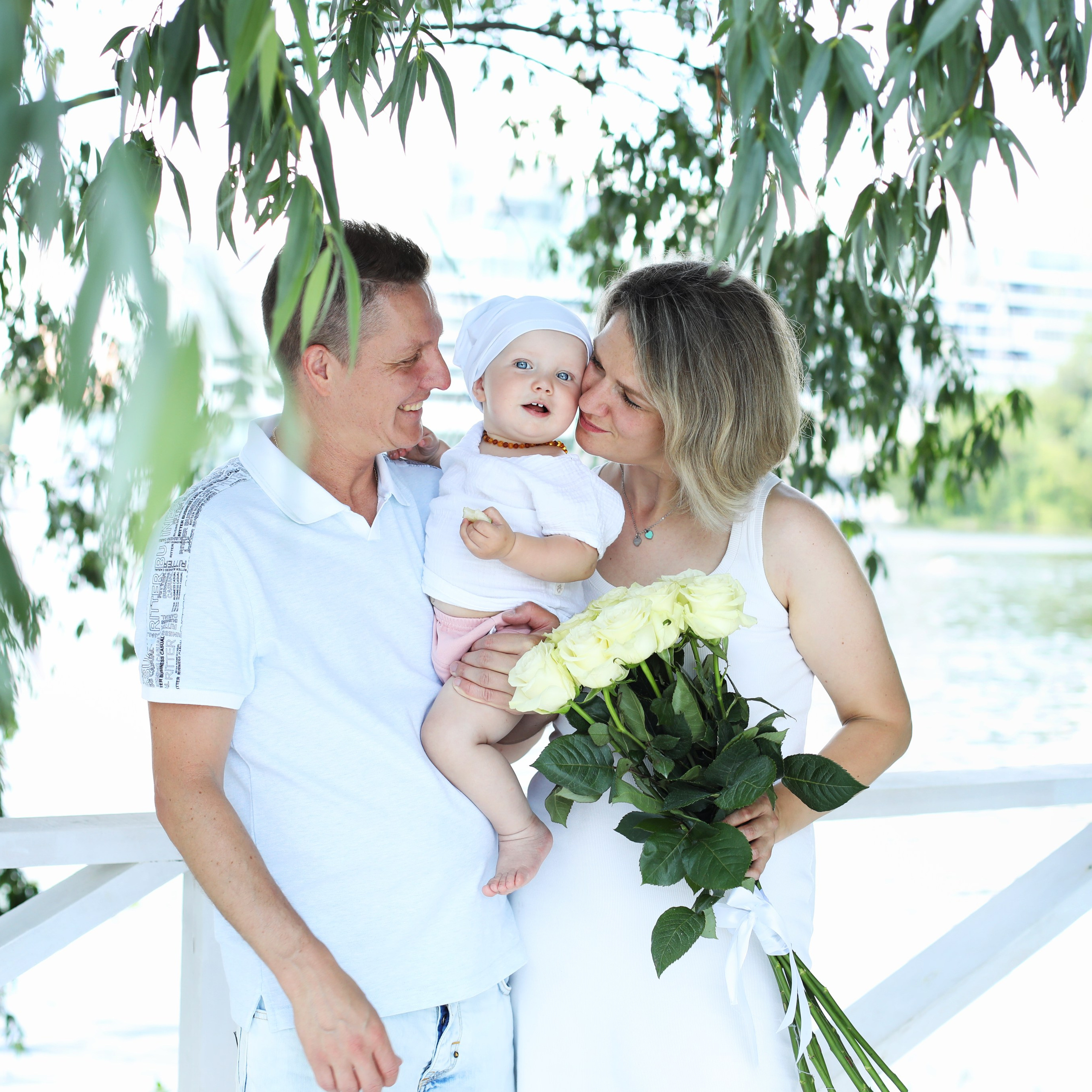 Первый год малышки. Семейная съёмка.