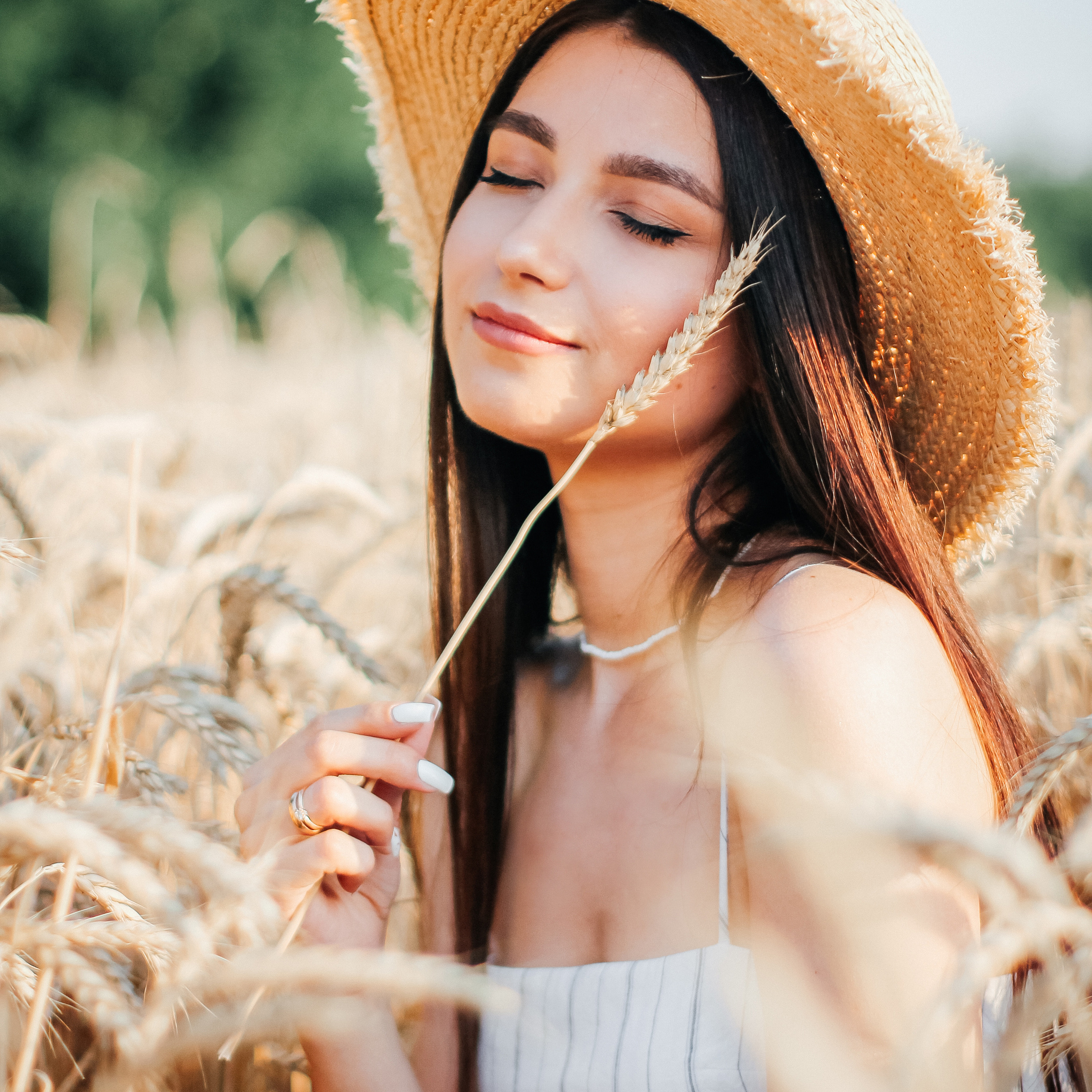 Настя в пшеничном поле