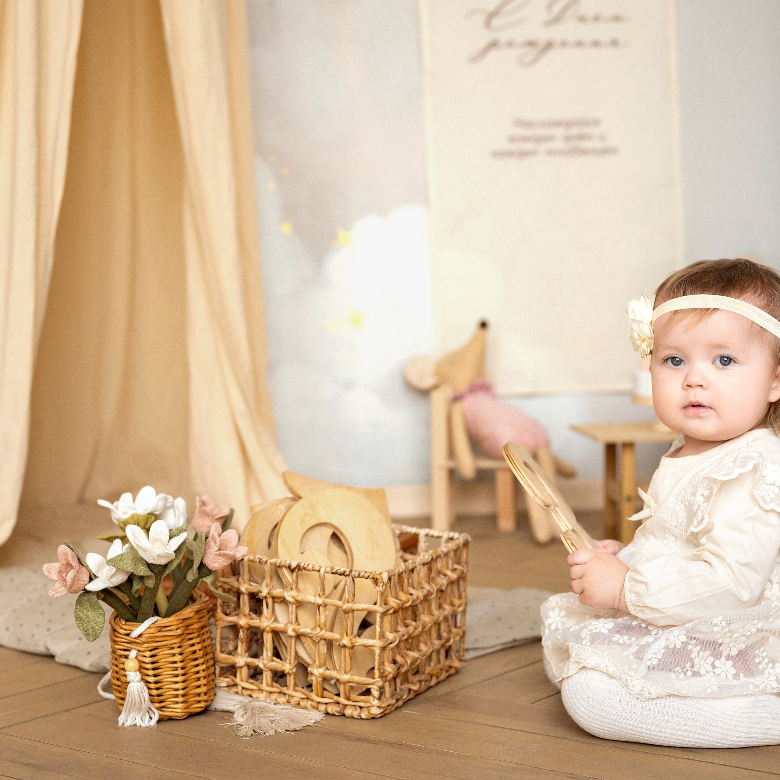 годик Евы, фотостудия «Мечтатели»