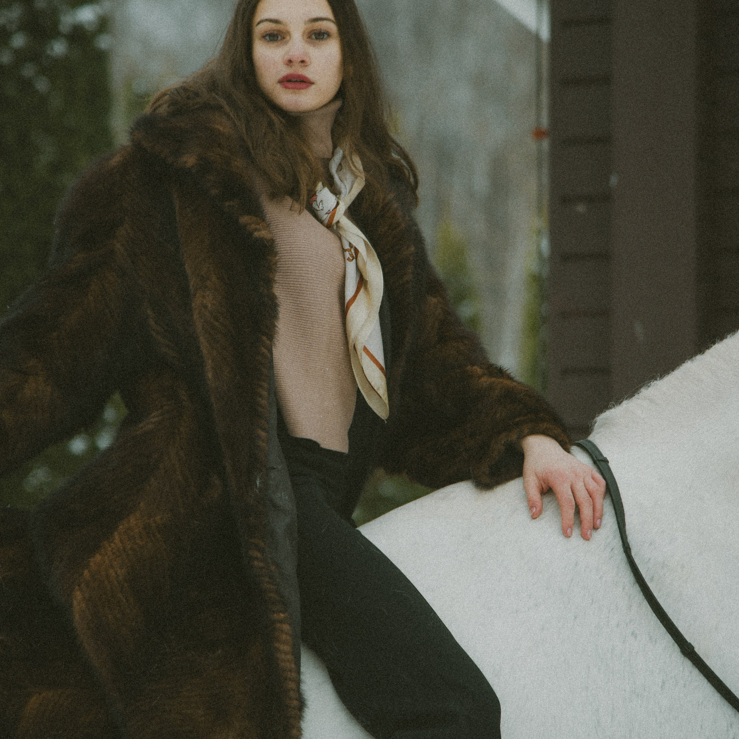 Анастасия зима с лошадьми. ФОТОГРАФ СЕРГЕЕВА МАРИЯ