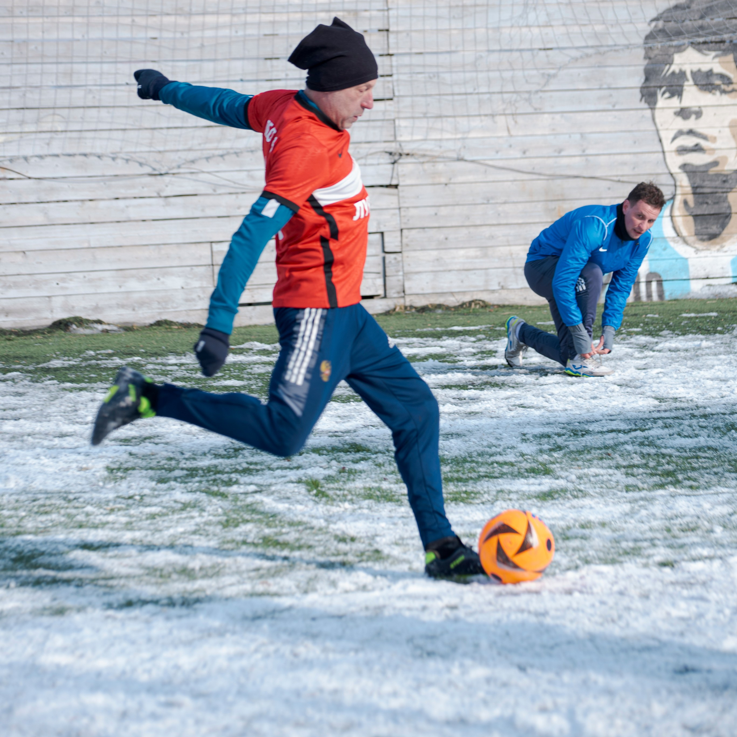 Товарищеский матч с ветеранами московского «Спартака» и «Динамо». Фотограф Валерия Азамат — жизнь в каждом кадре