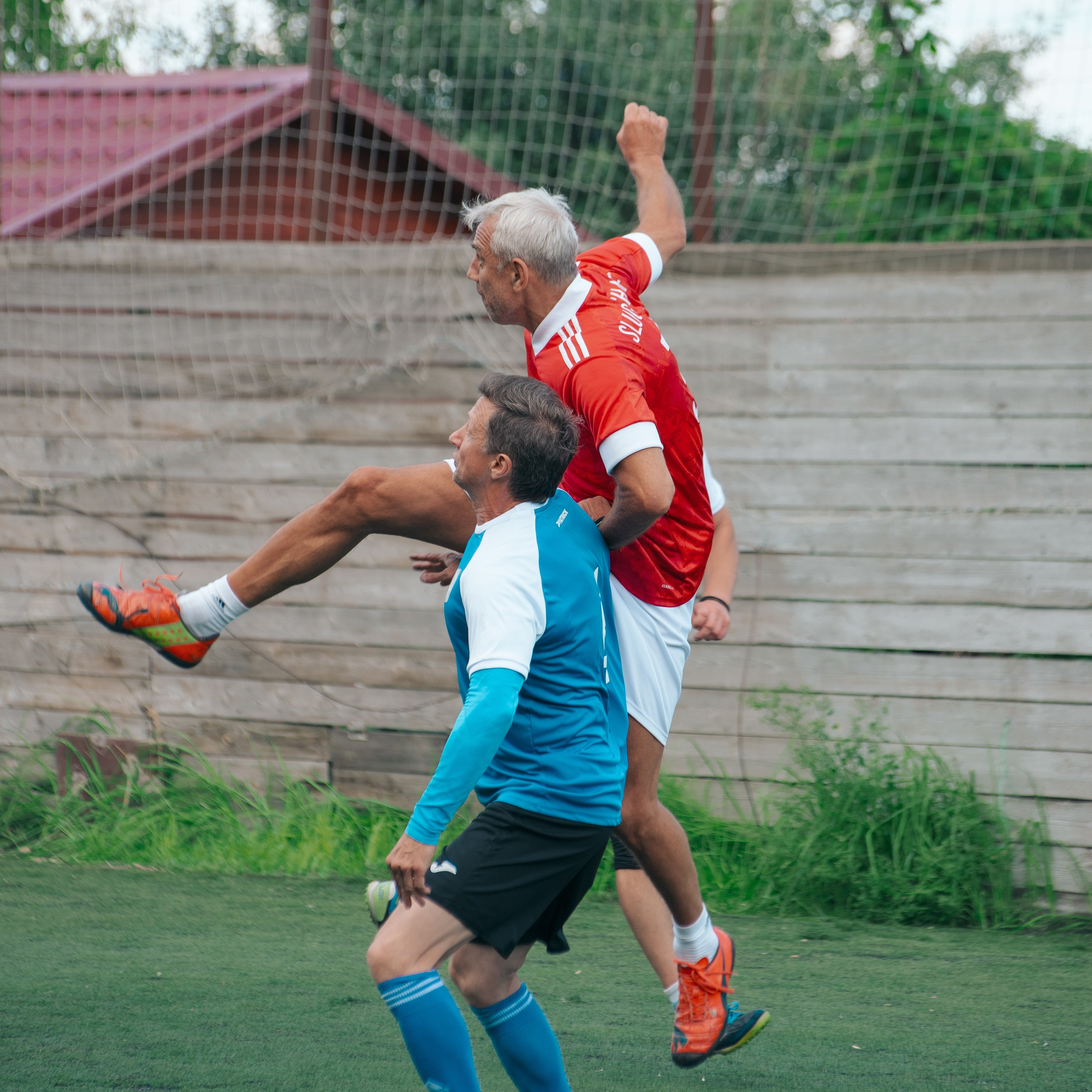 Товарищеский матч с ветеранами московского «Спартака» и «Динамо». Фотограф Валерия Азамат — жизнь в каждом кадре