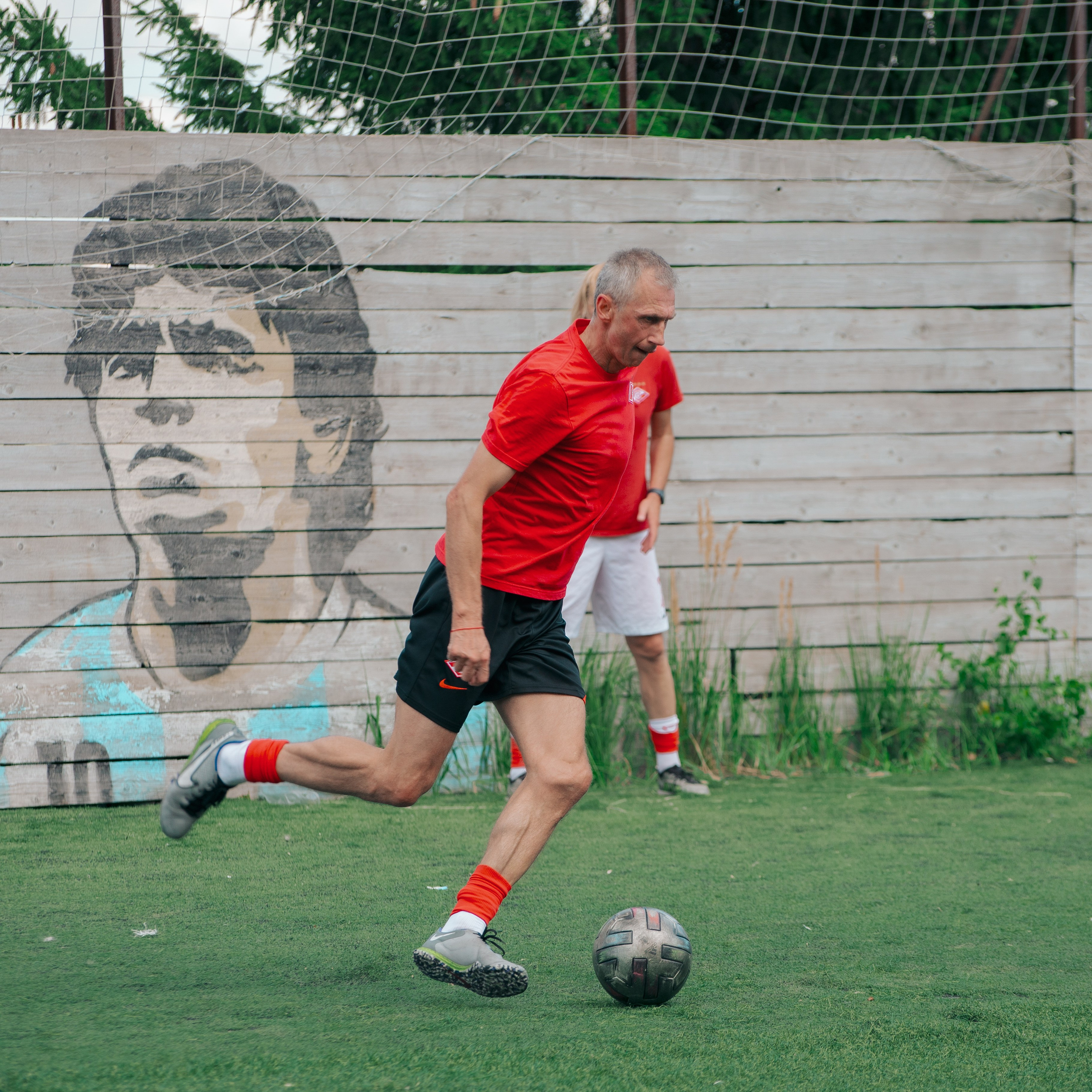 Товарищеский матч с ветеранами московского «Спартака» и «Динамо». Фотограф Валерия Азамат — жизнь в каждом кадре