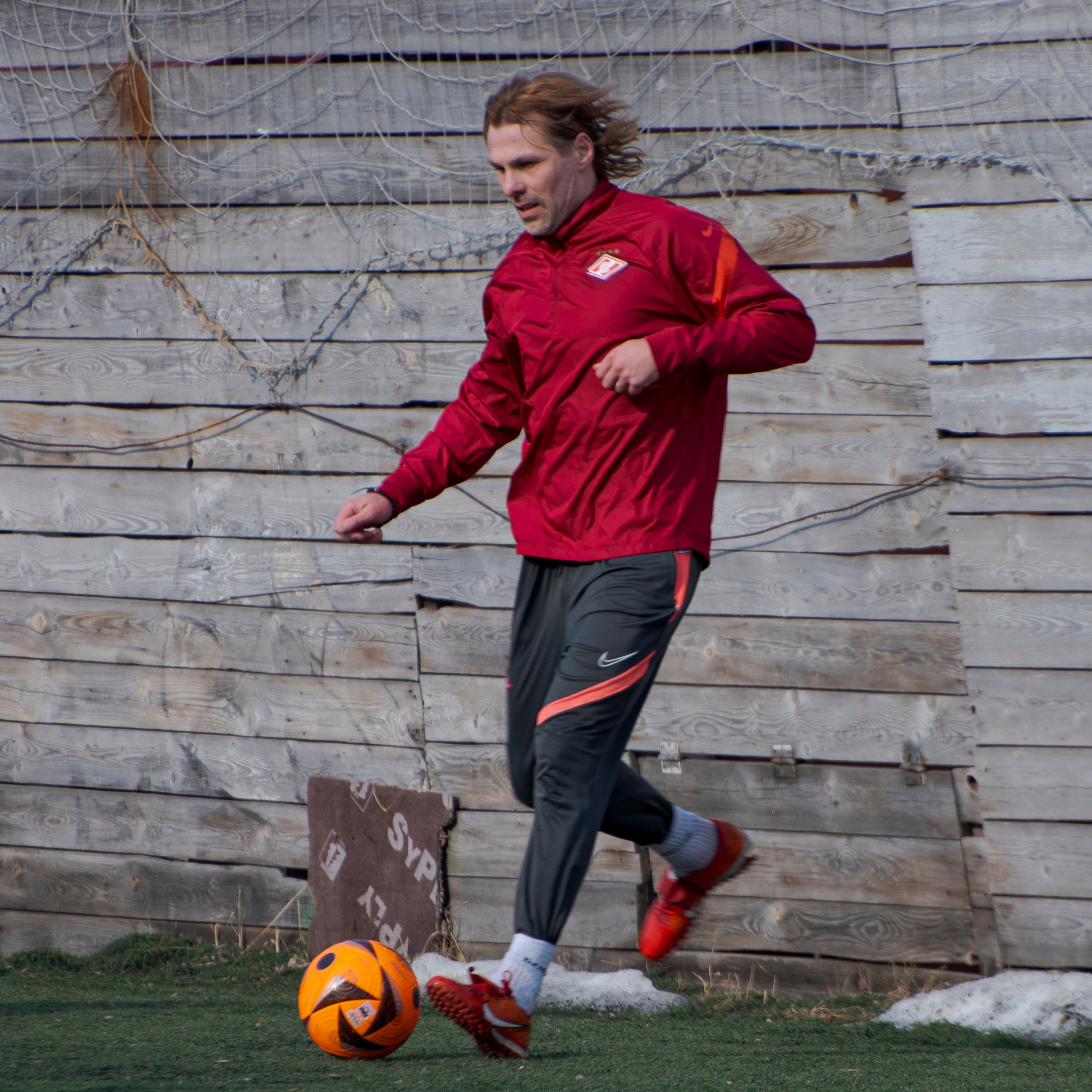 Товарищеский матч с ветеранами московского «Спартака» и «Динамо». Фотограф Валерия Азамат — жизнь в каждом кадре