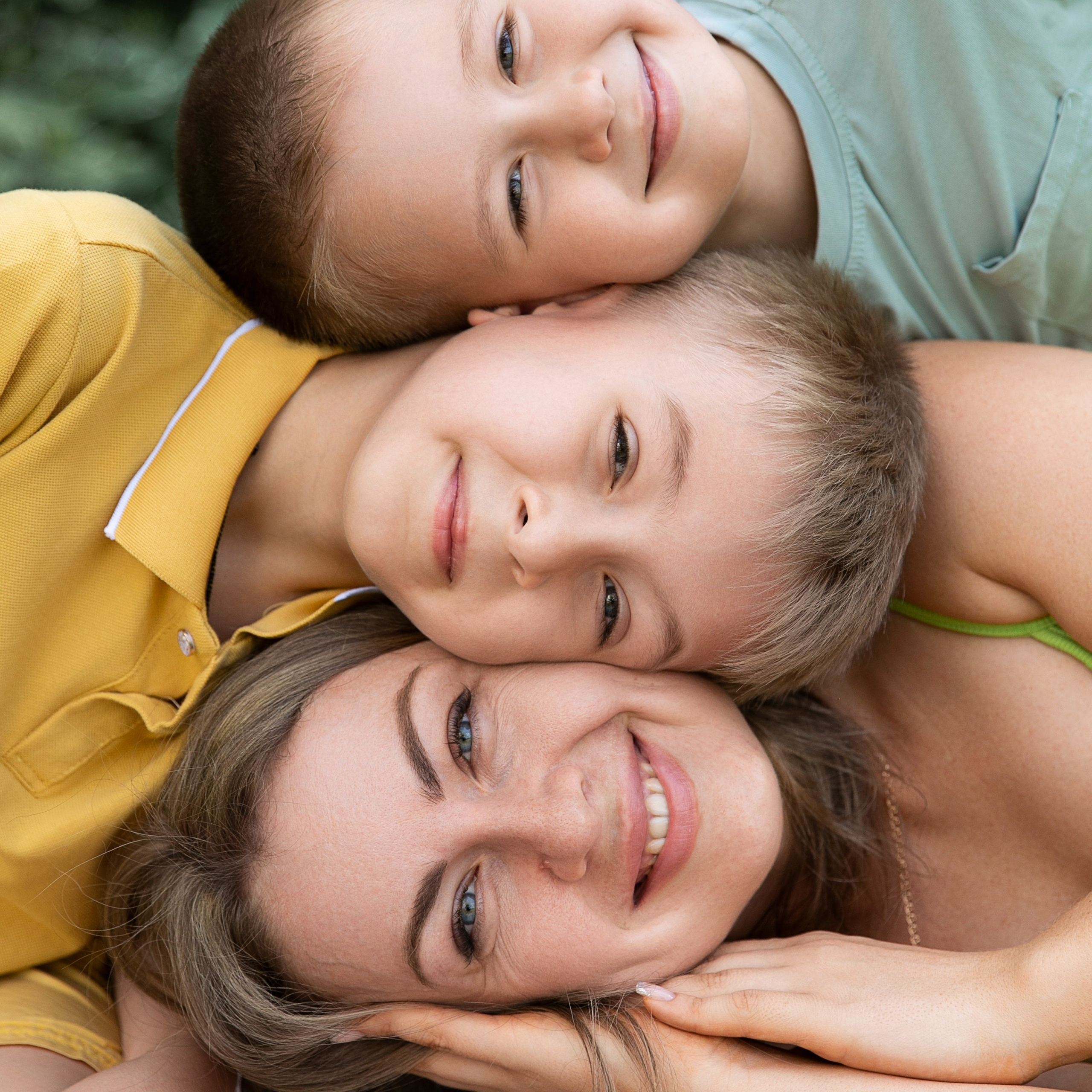 Настя с сыновьями