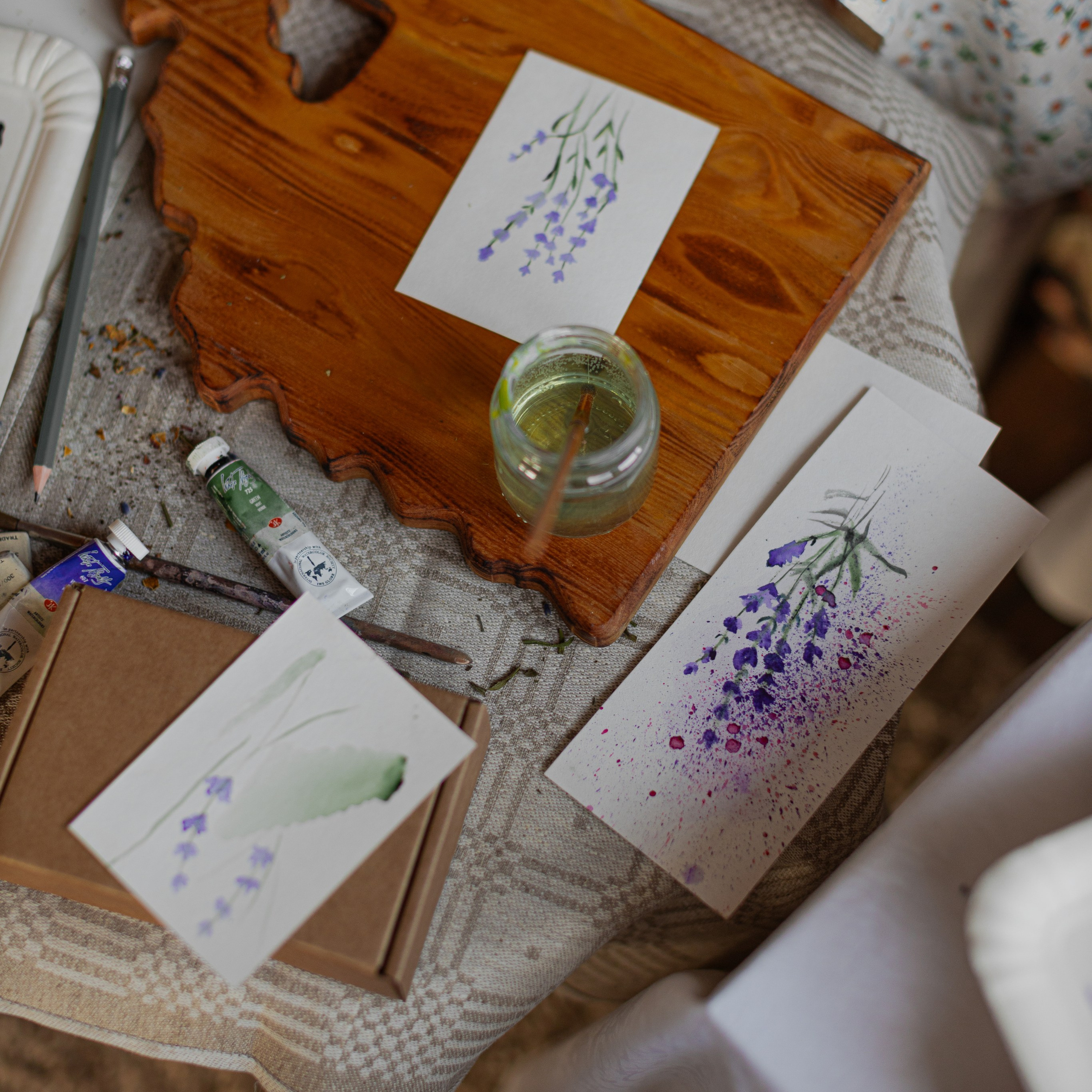 Акварель + Саше в бане