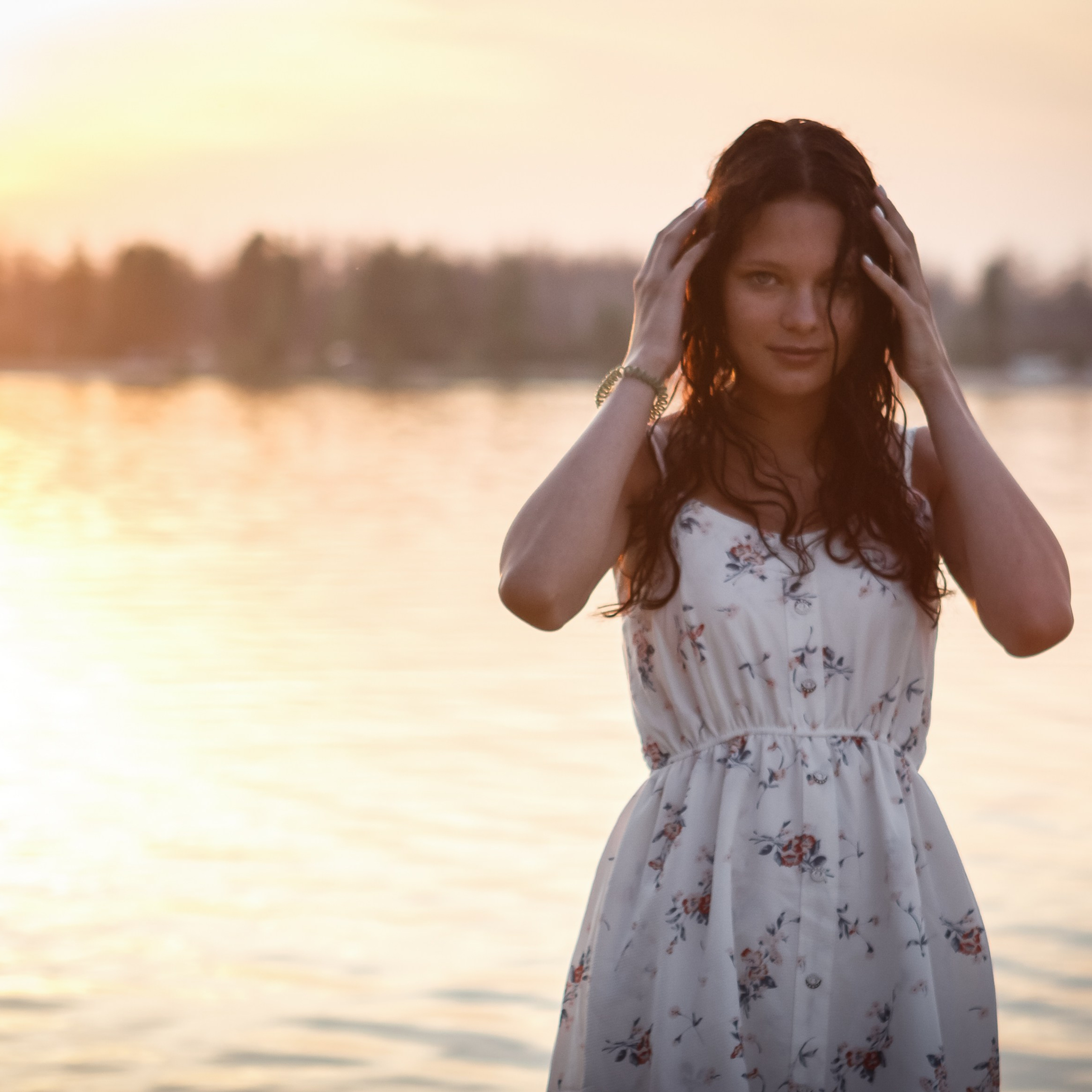 Вечер на водоеме