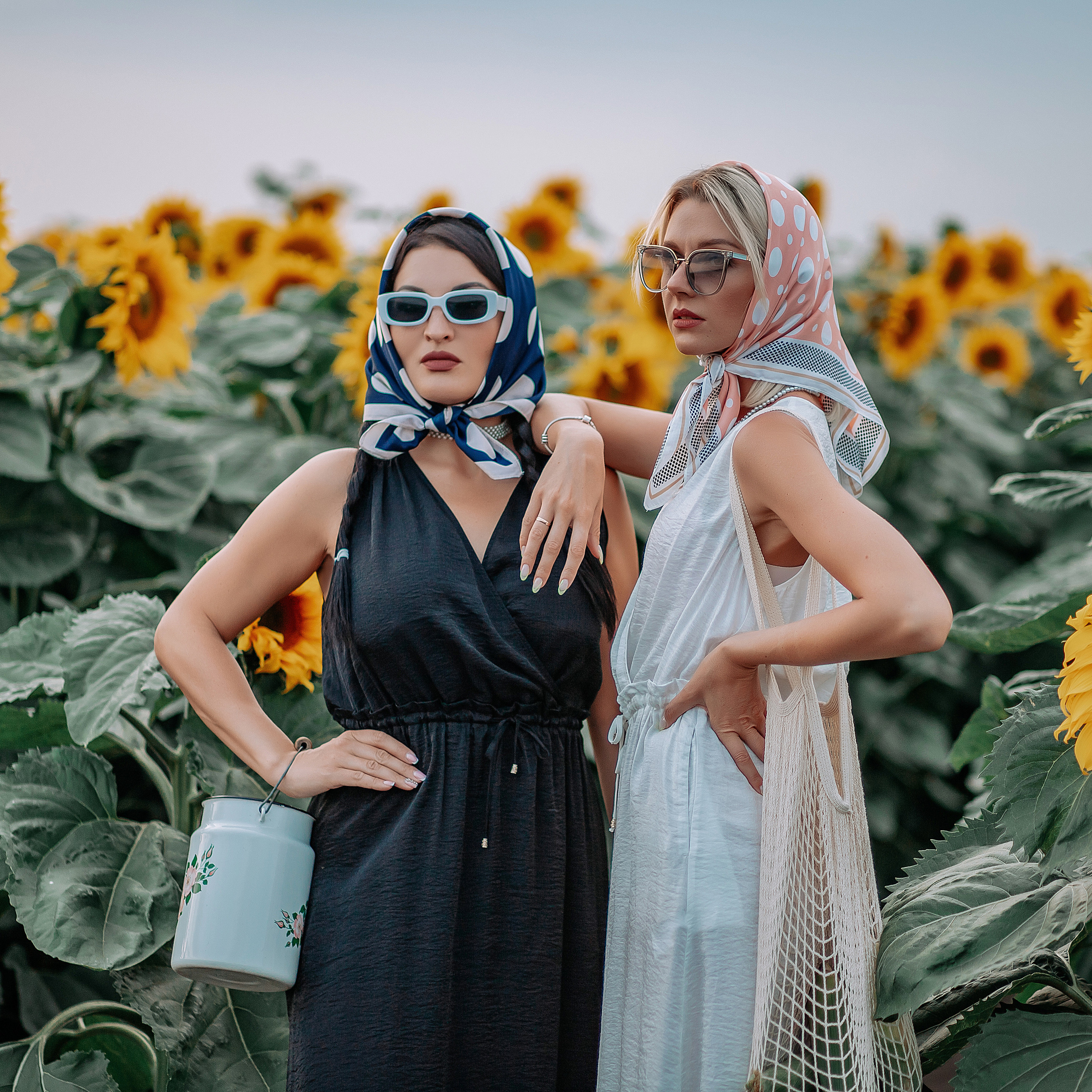 Фэшн в подсолнухах