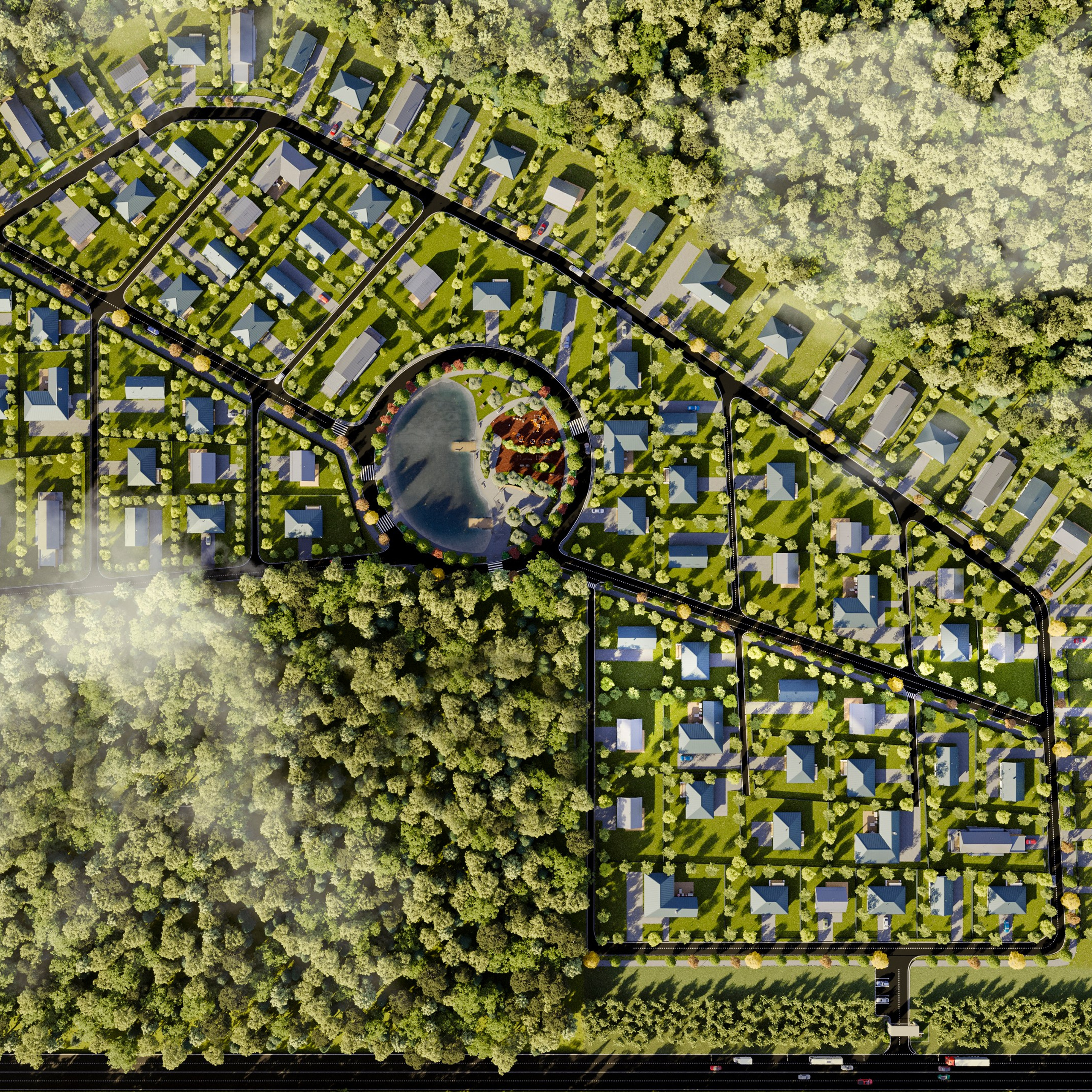 Коттеджный посёлок «Волошино Парк». Съемка недвижимости в Калининграде l Фото l Видео l VR туры l 3D Визуализации