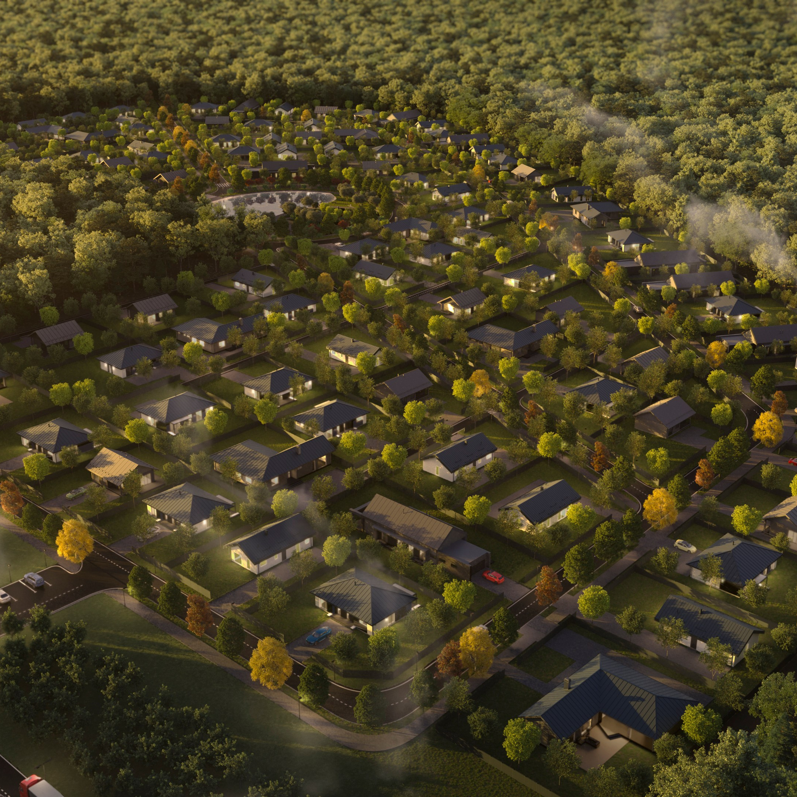 Коттеджный посёлок «Волошино Парк». Съемка недвижимости в Калининграде l Фото l Видео l VR туры l 3D Визуализации