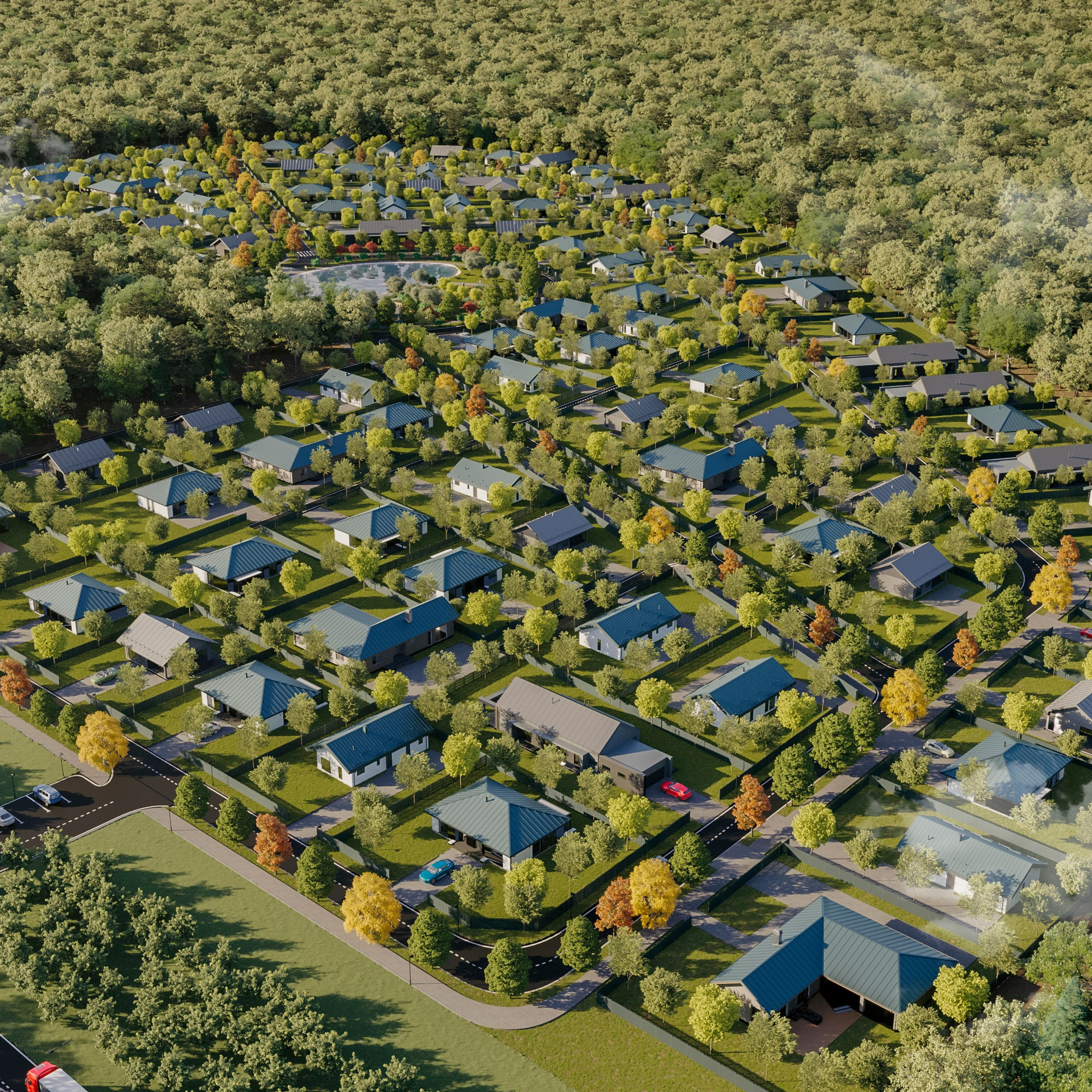 Коттеджный посёлок «Волошино Парк». Съемка недвижимости в Калининграде l Фото l Видео l VR туры l 3D Визуализации