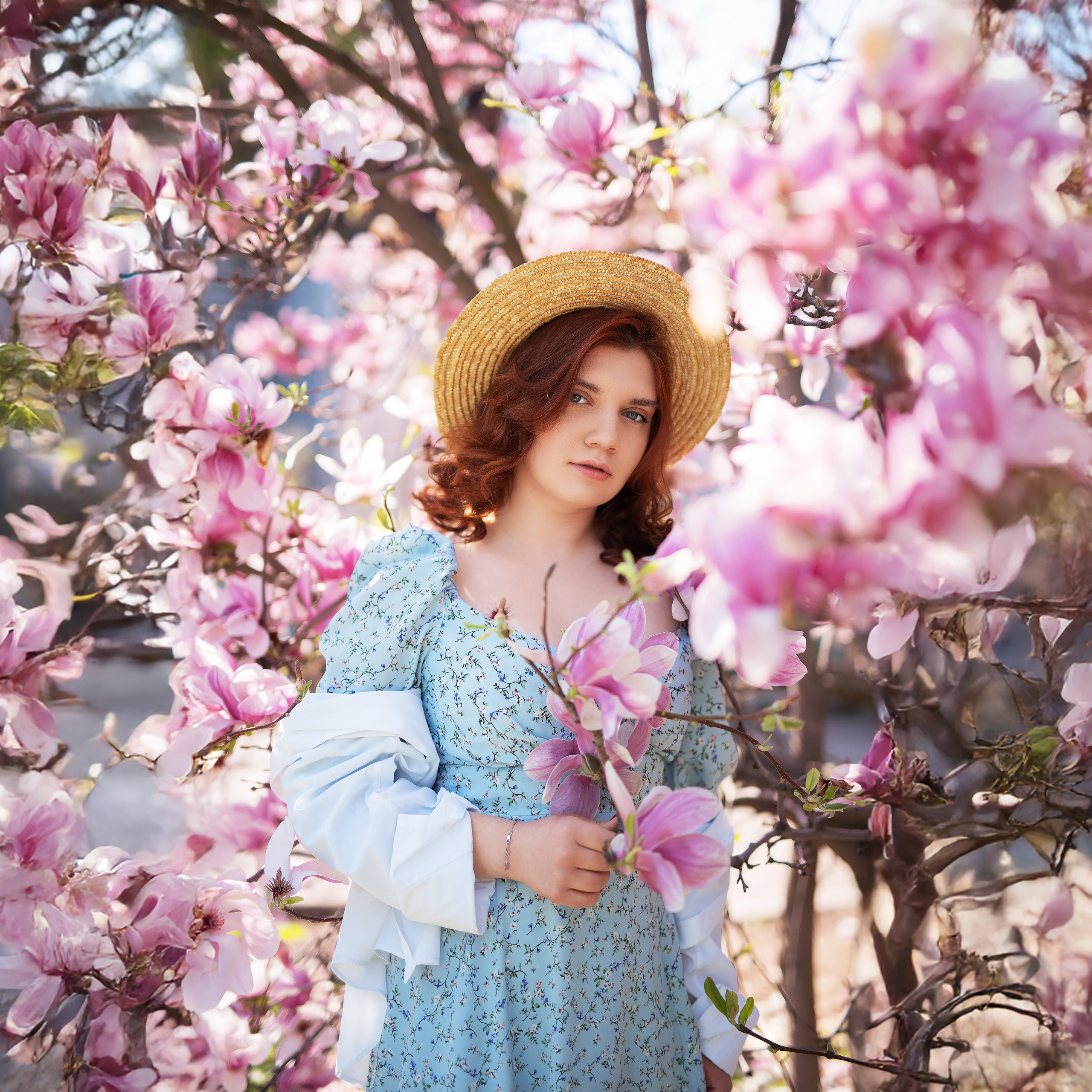 Съемки в магнолии