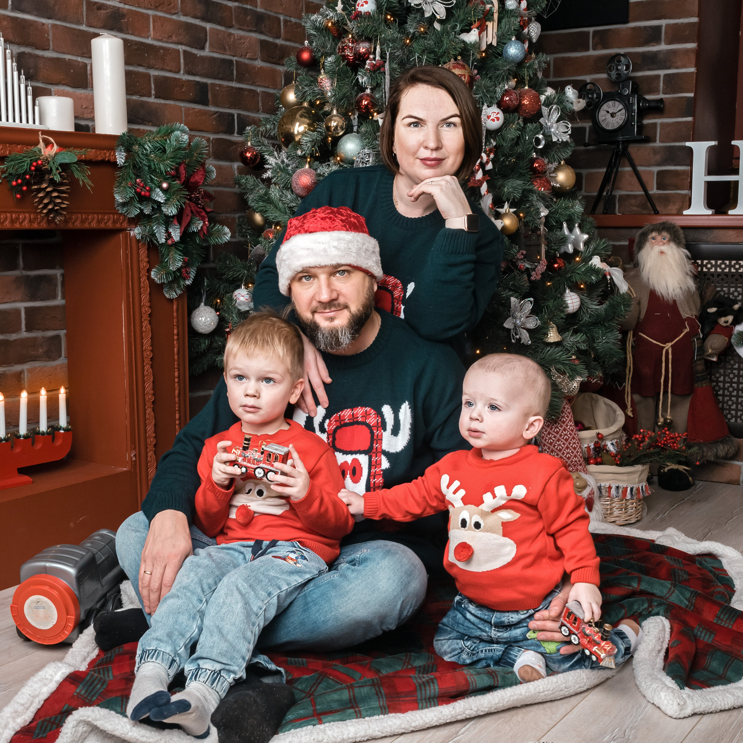 Новогодняя семейная фотосессия