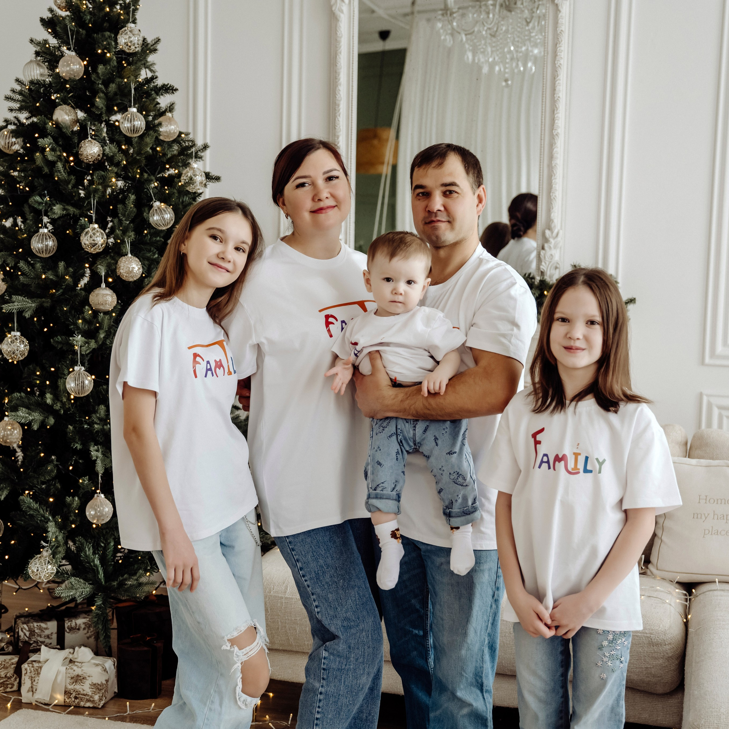 Новогодние семейные фото