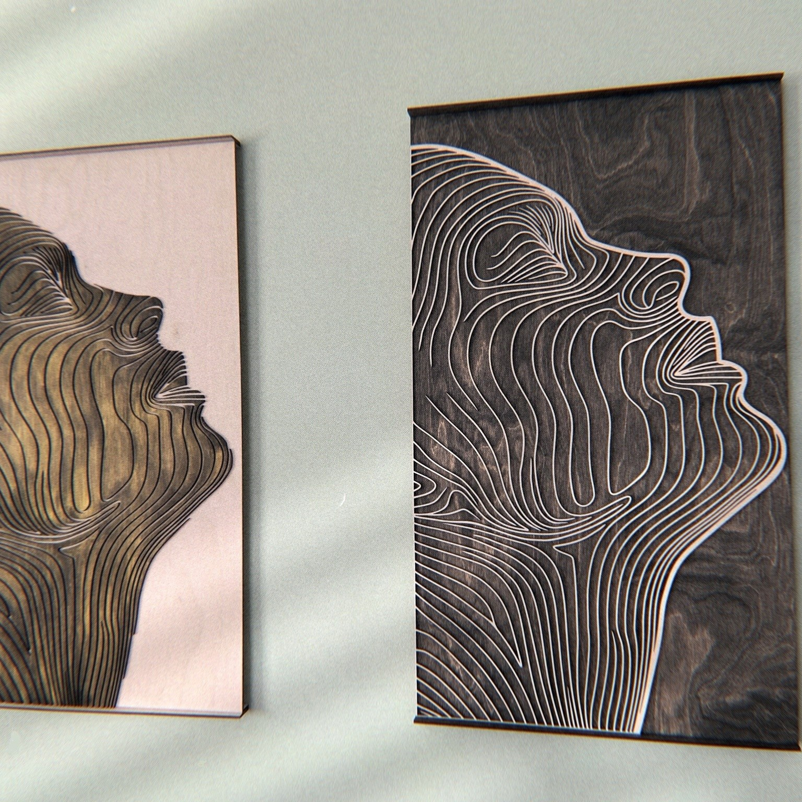 Панно картина на стену Линиями. Арт-объекты для стен. Авторские картины, панно, часы и портреты по фото