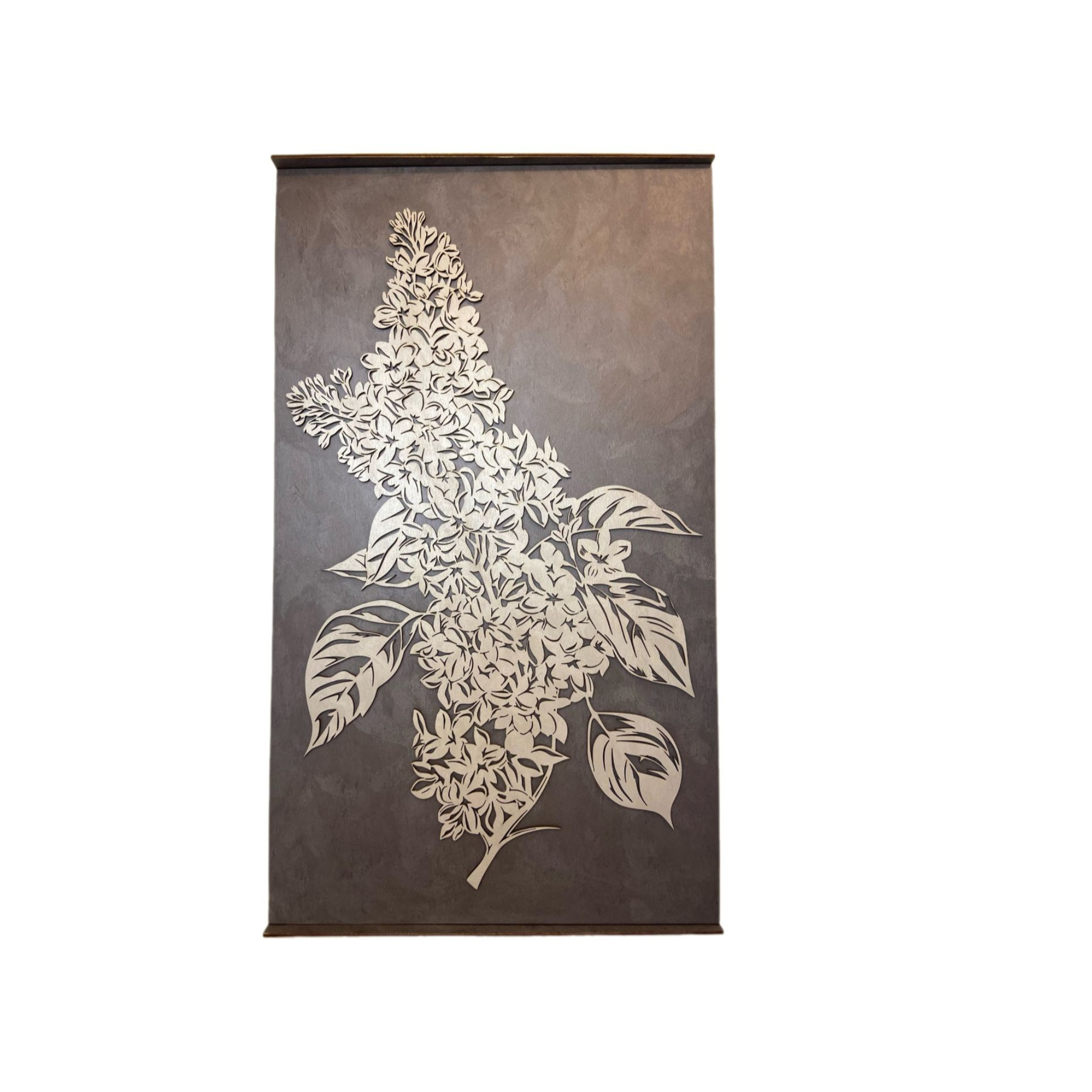 Панно картина на стену Сирень. Арт-объекты для стен. Авторские картины, панно, часы и портреты по фото