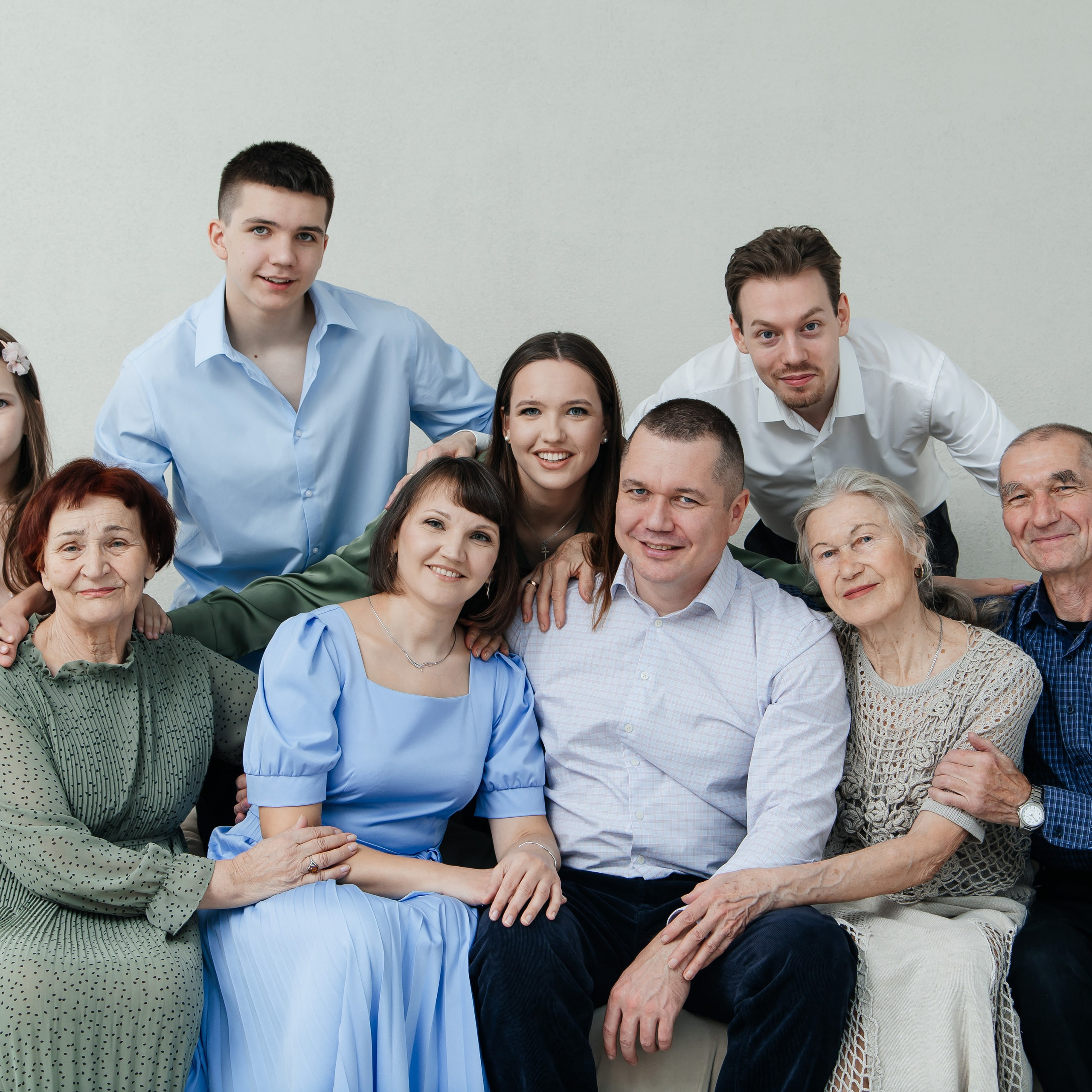 Фотосессия несколькими поколениями