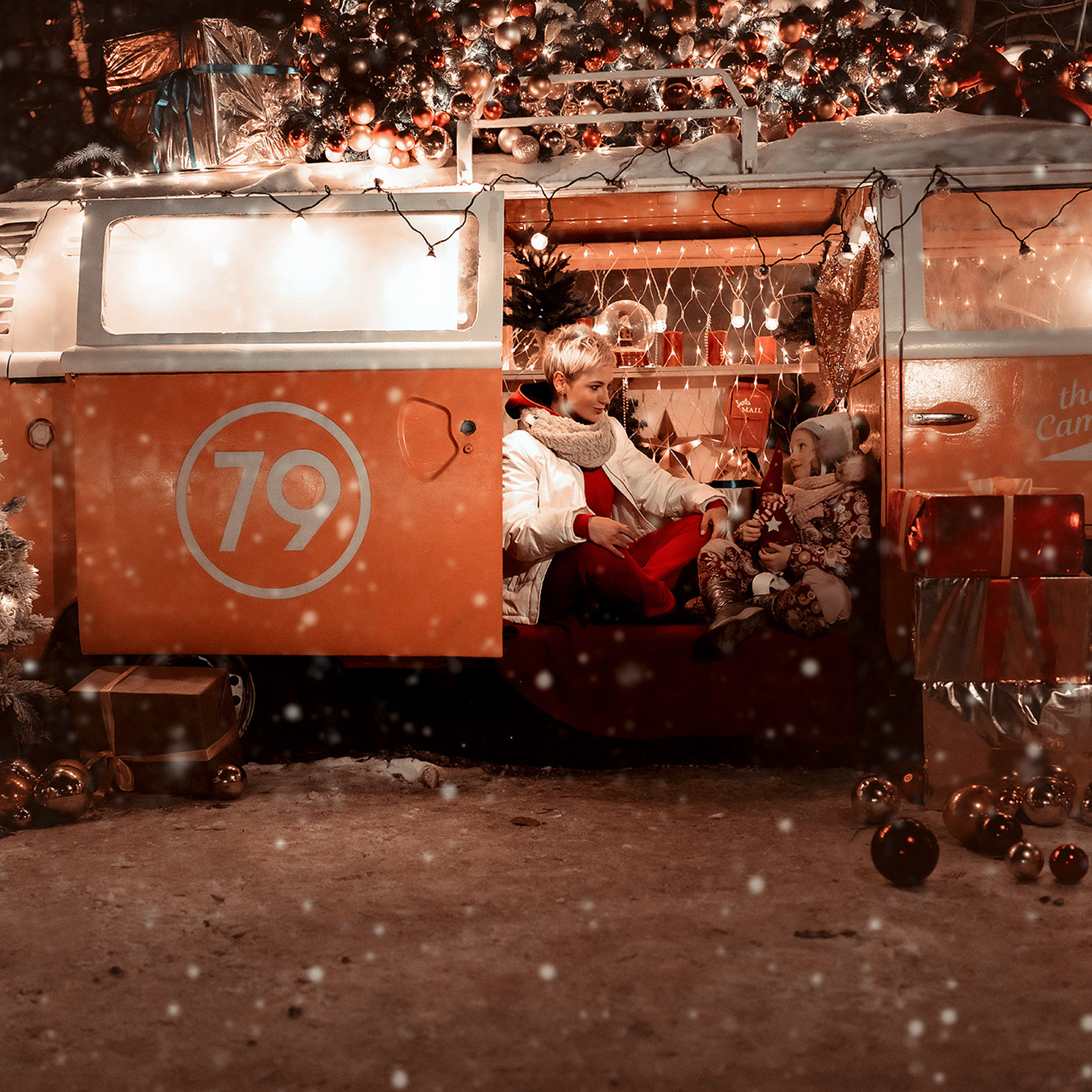 Катя и Милена | Новогодняя съемка. W&T Studio Studio photo and video content creation