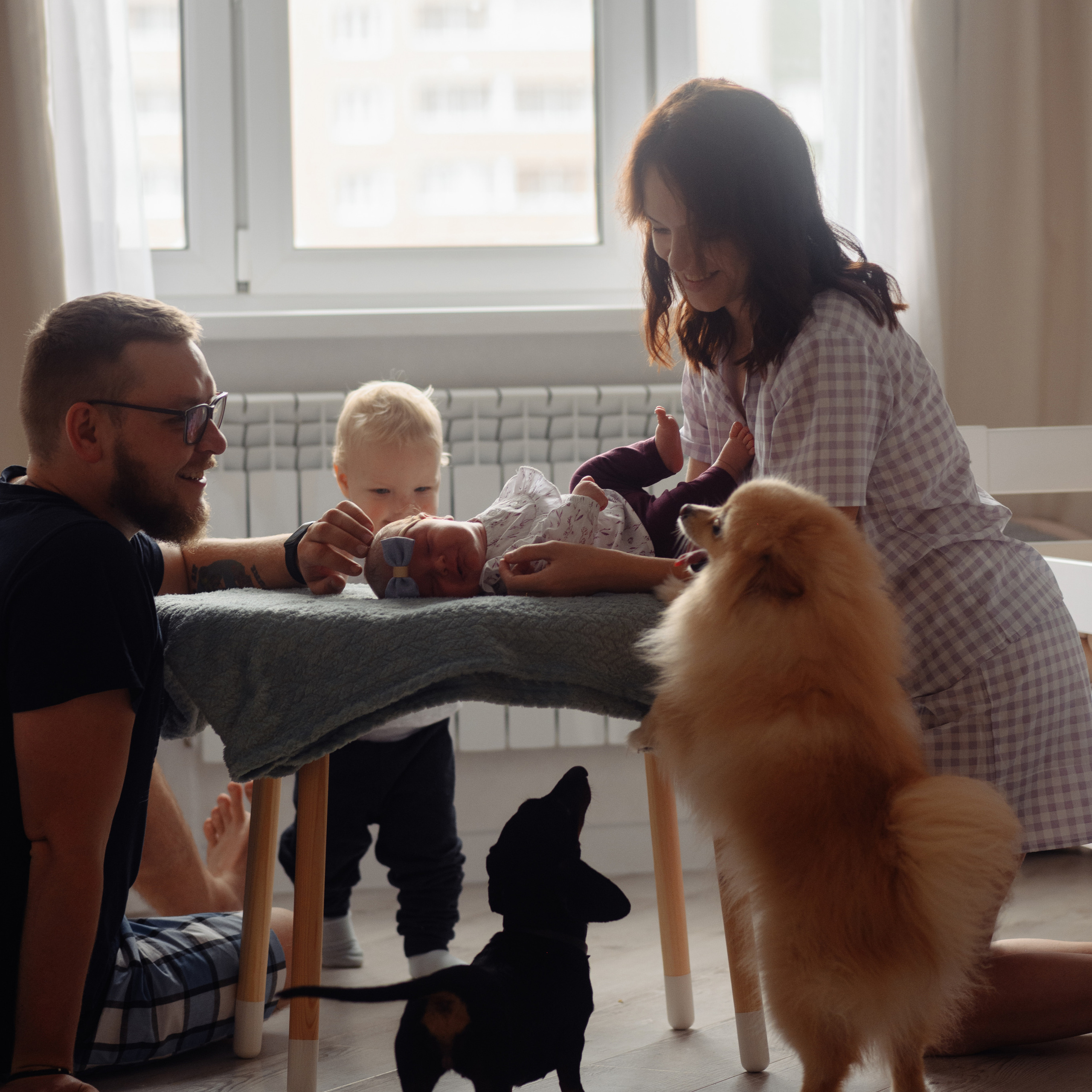 Карина, Андрей, Мирон, Мия