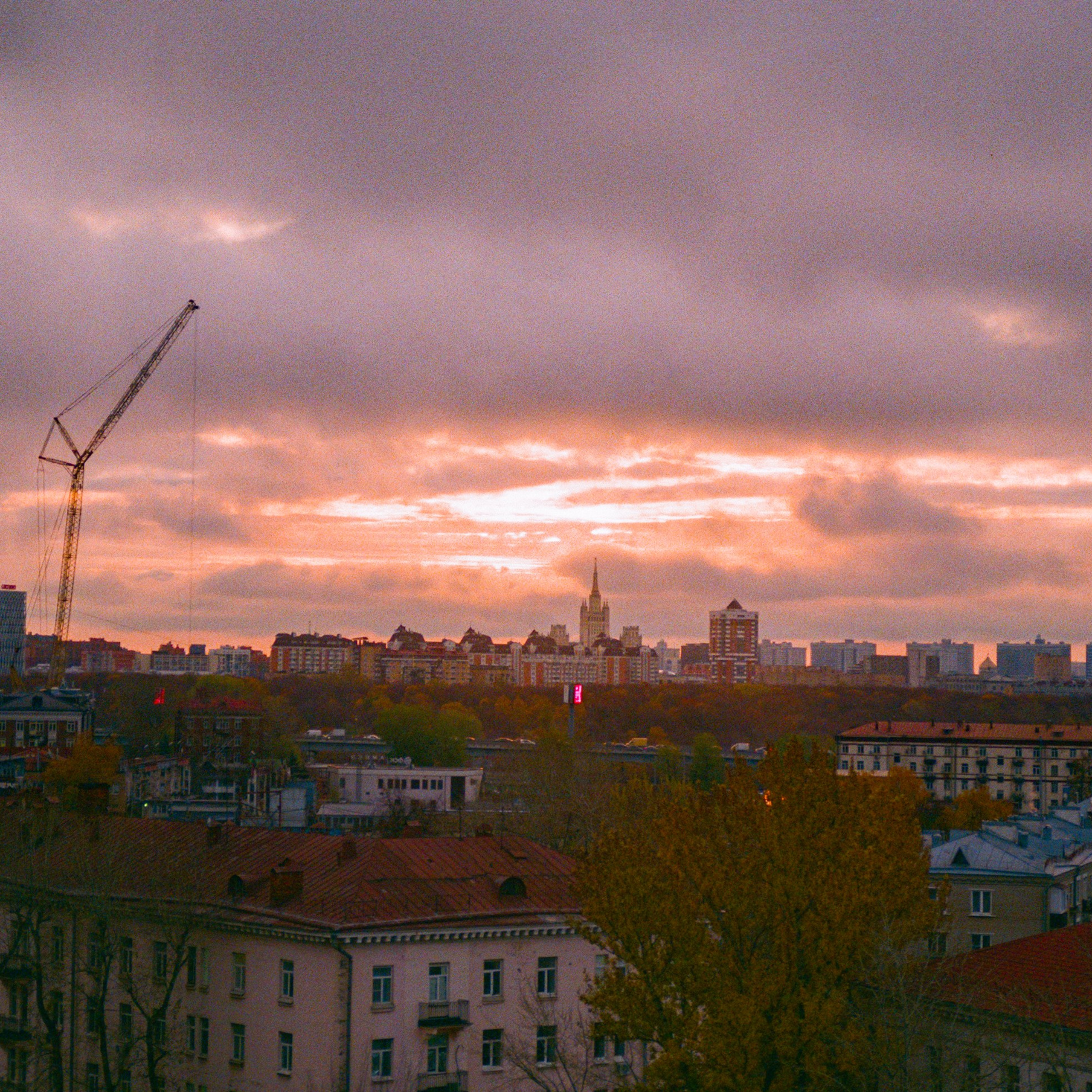 The area around Vagankovo Cemetery, Moscow. 2025