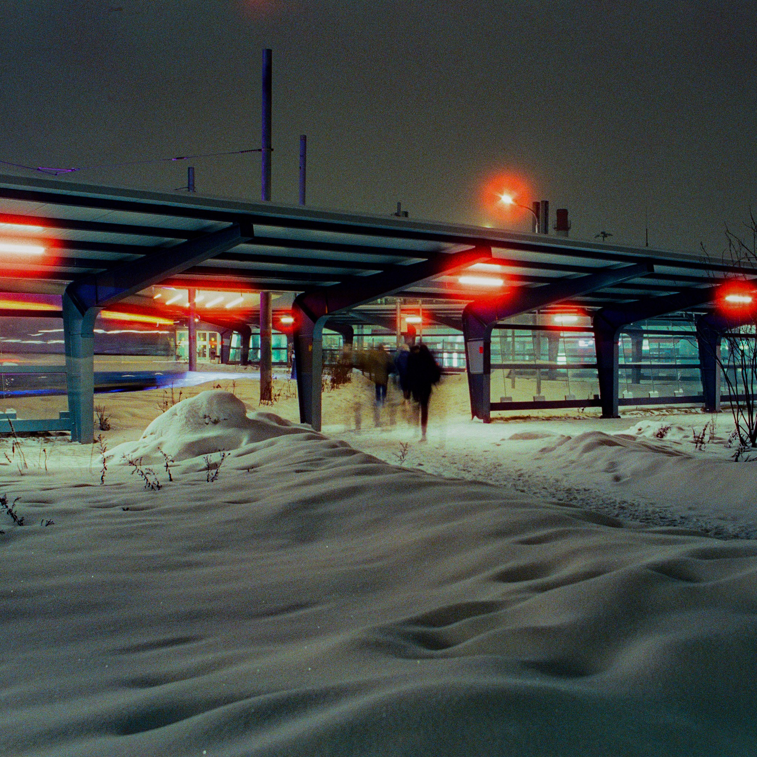Railway station near Shchukinskaya metro station, Moscow. 2024