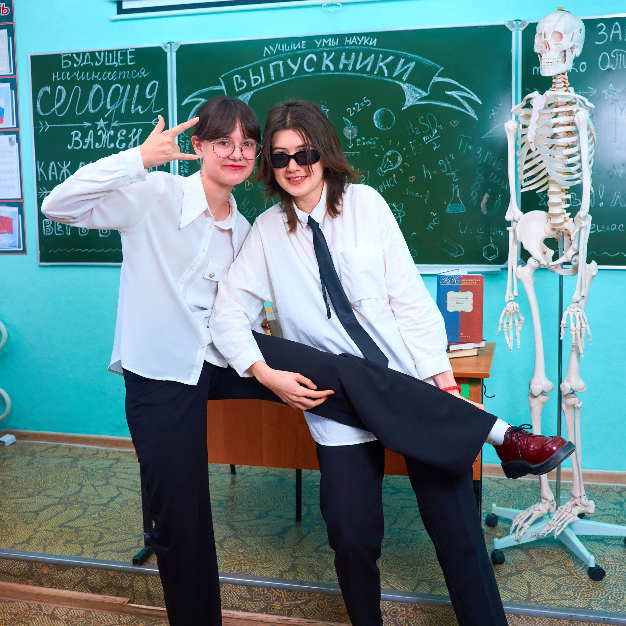 Съёмка в школе. 9 класс