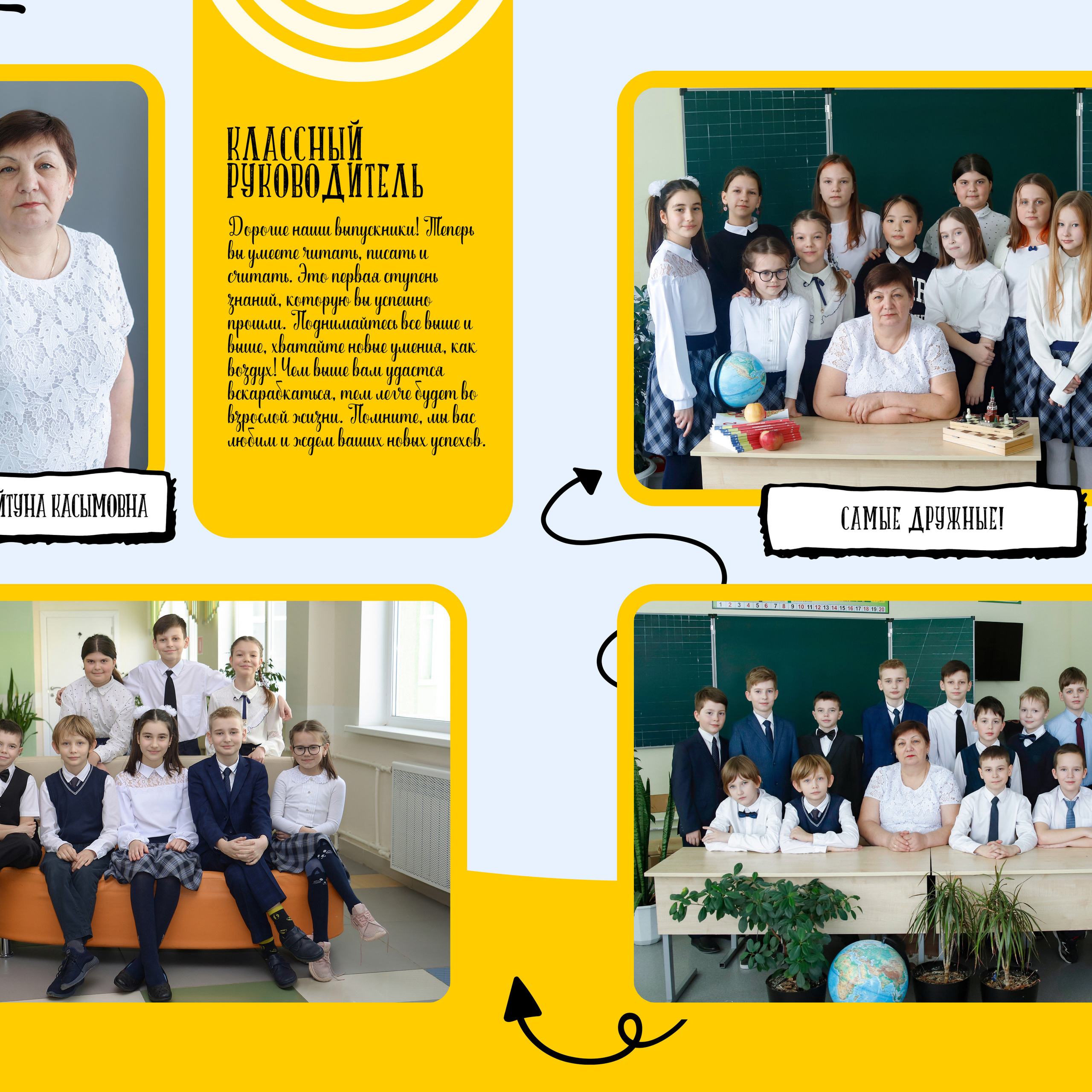Альбом для начальной школы «Стрелки». Студия выпускных альбомов и школьной фотографии «Идея» г. Оренбург