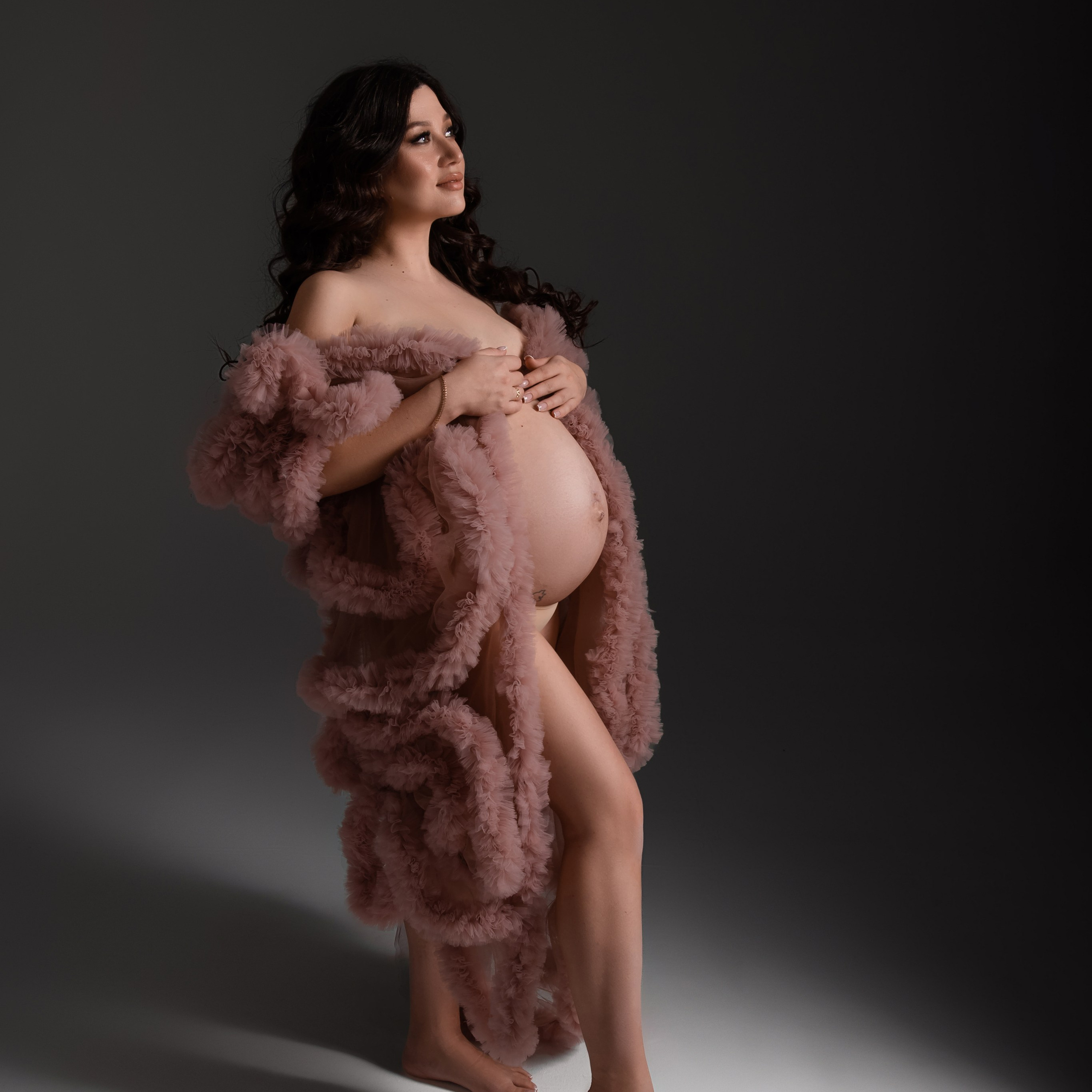 накидка розовая пудра