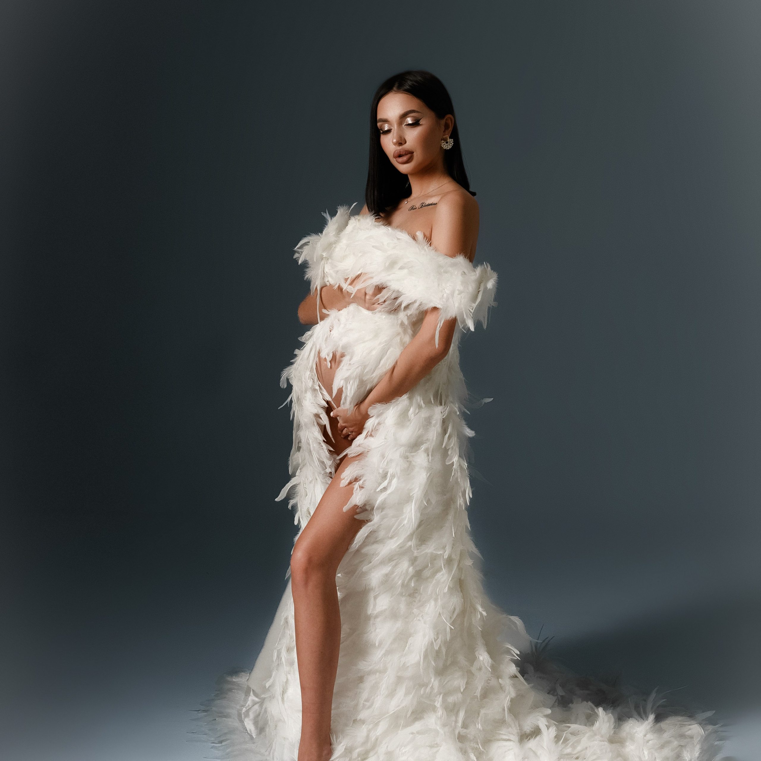 Накидка из перьев