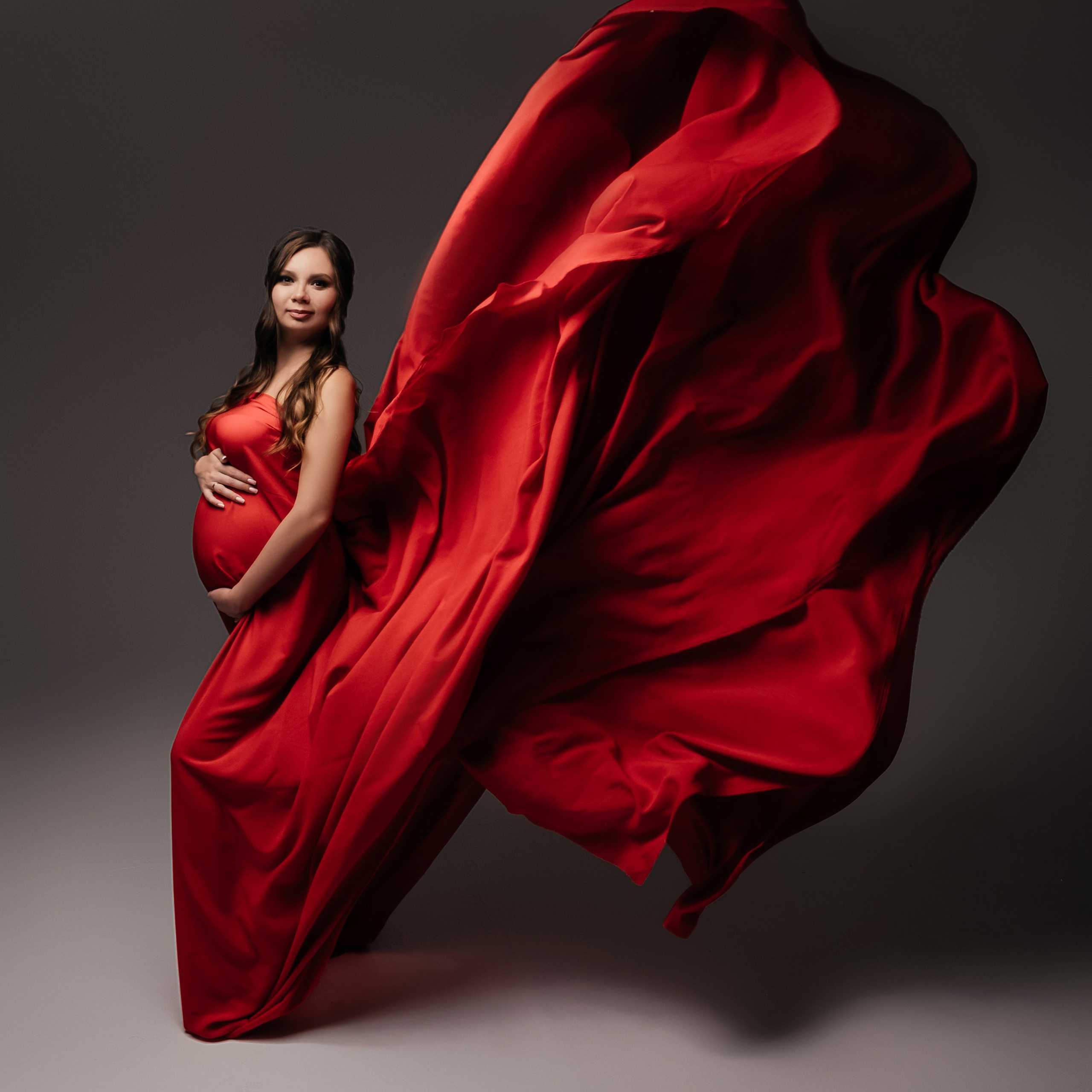 Ткань красная