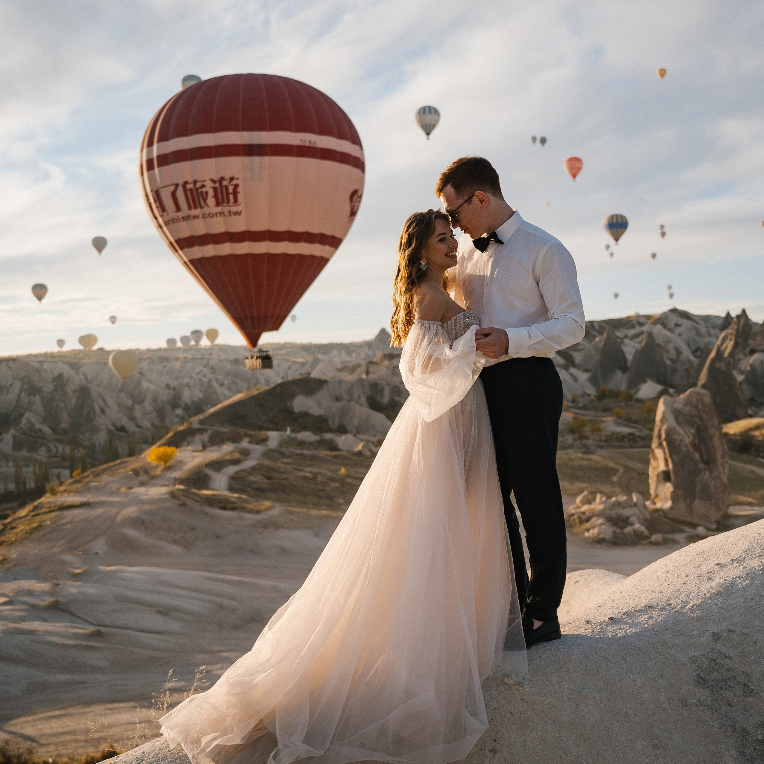 Нежные Юля и Андрей в Каппадокии