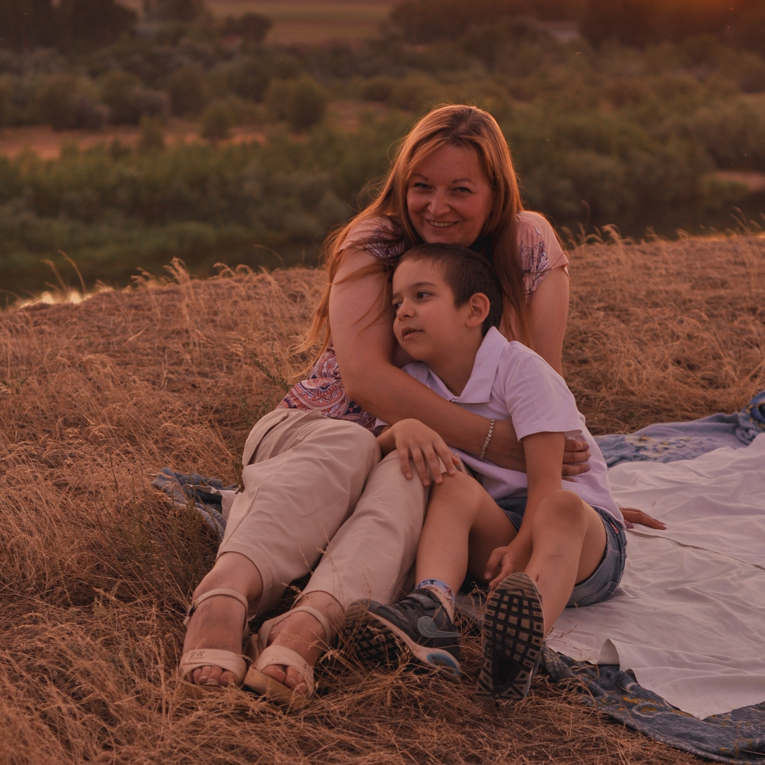 Семейная фотосессия на закате с Людмилой и ее детьми. Сохраню важные для тебя моменты