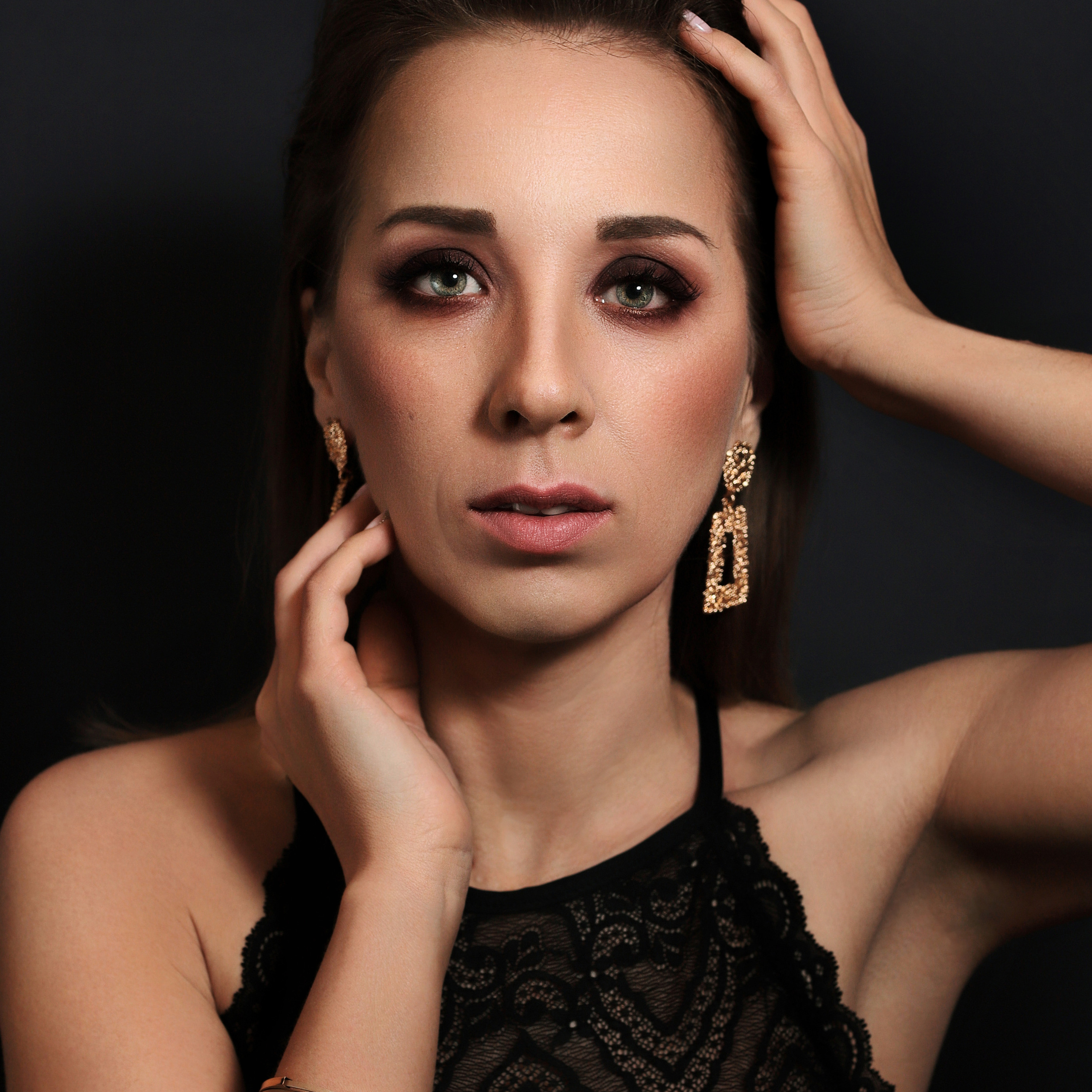 Портретная съёмка макияжа для соцсетей