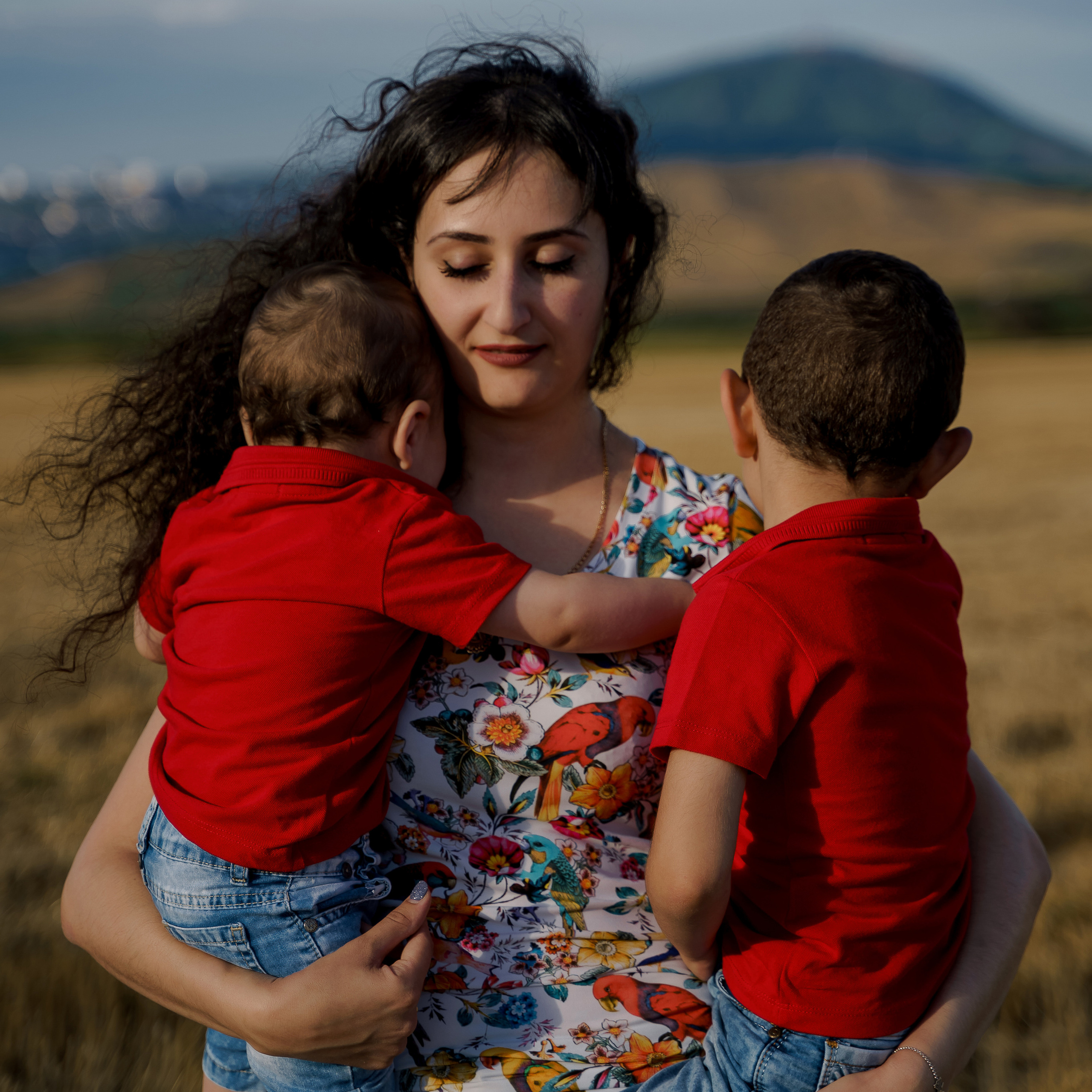 Яна с сыновьями