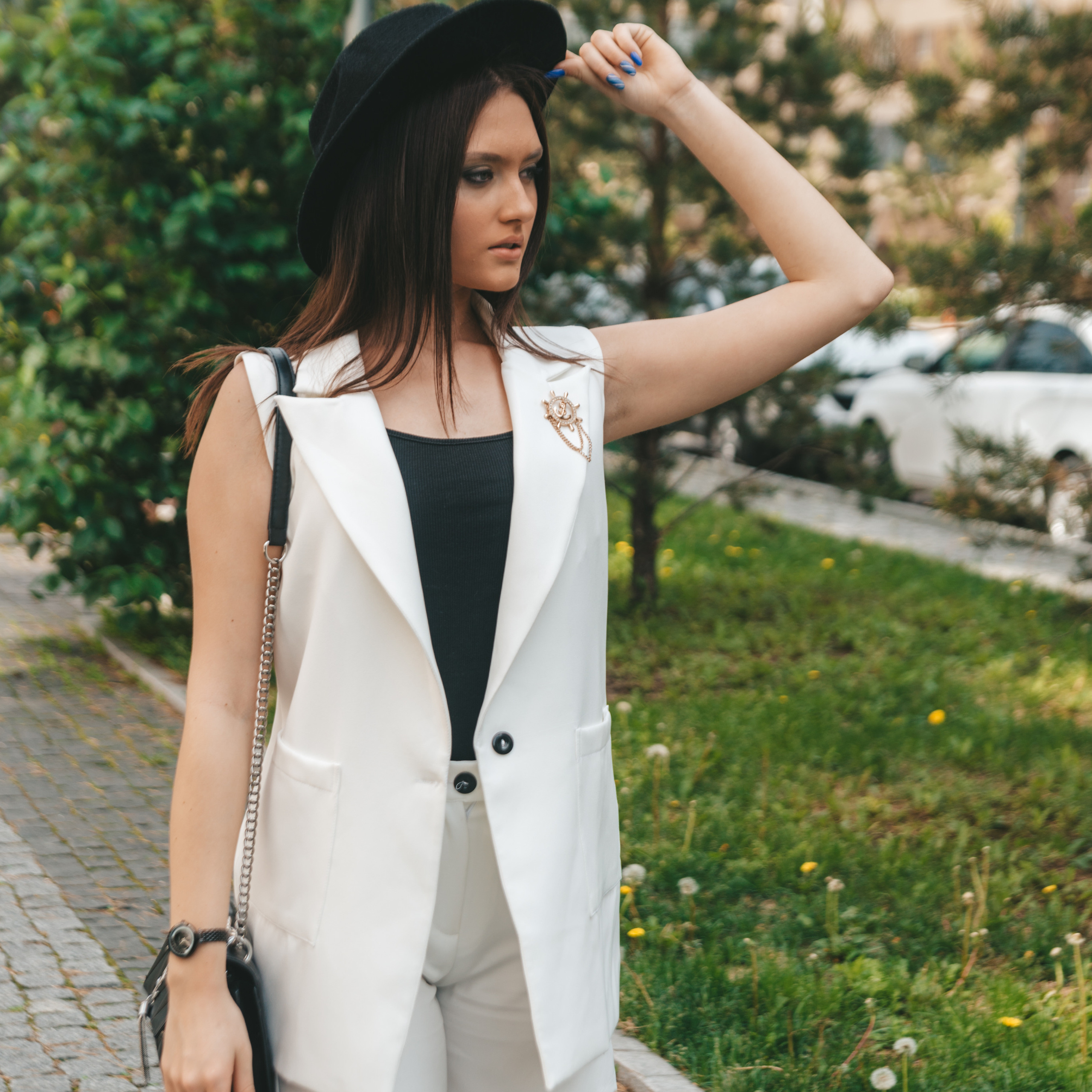 Прогулка по городу, девушка