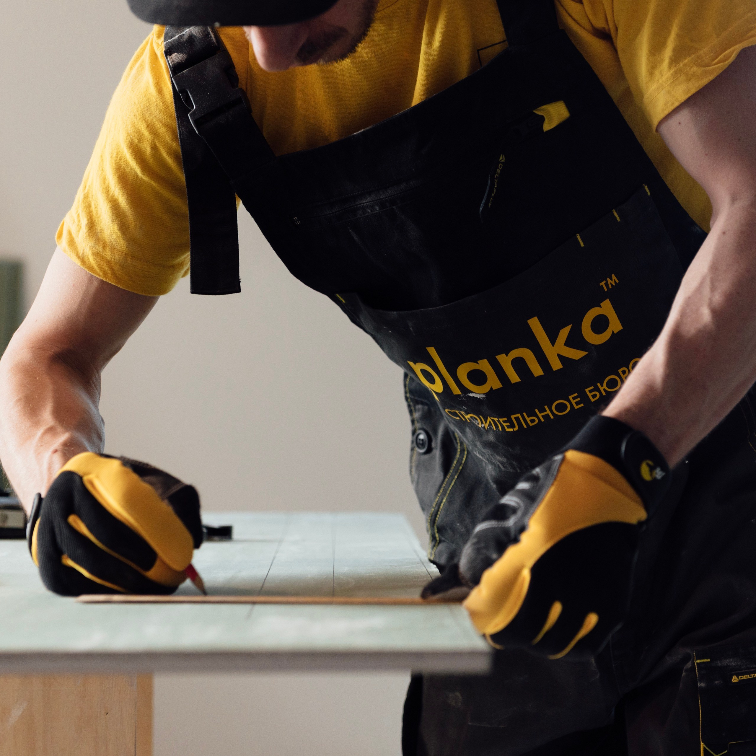 Photos of construction works for the Planka company