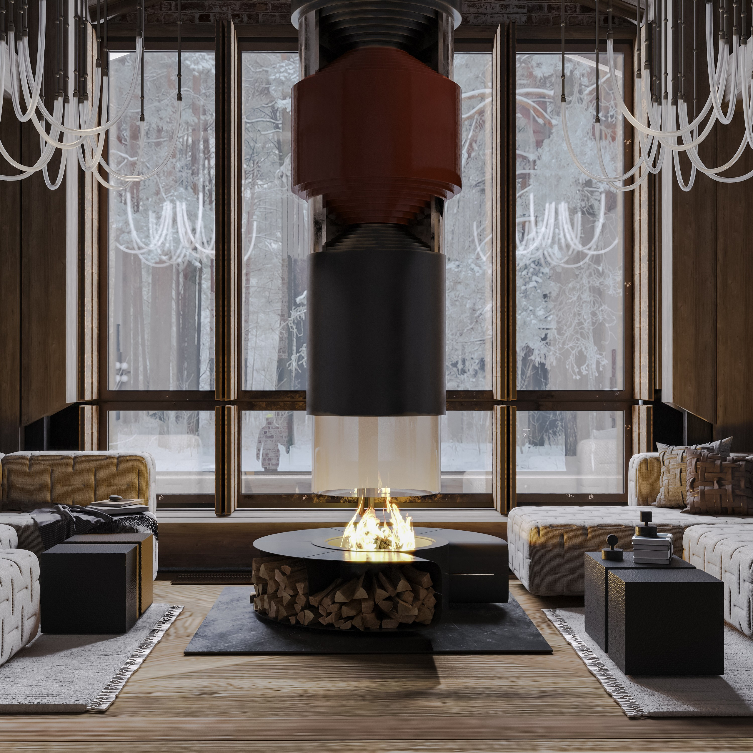 Деревянный дом в Русском стиле