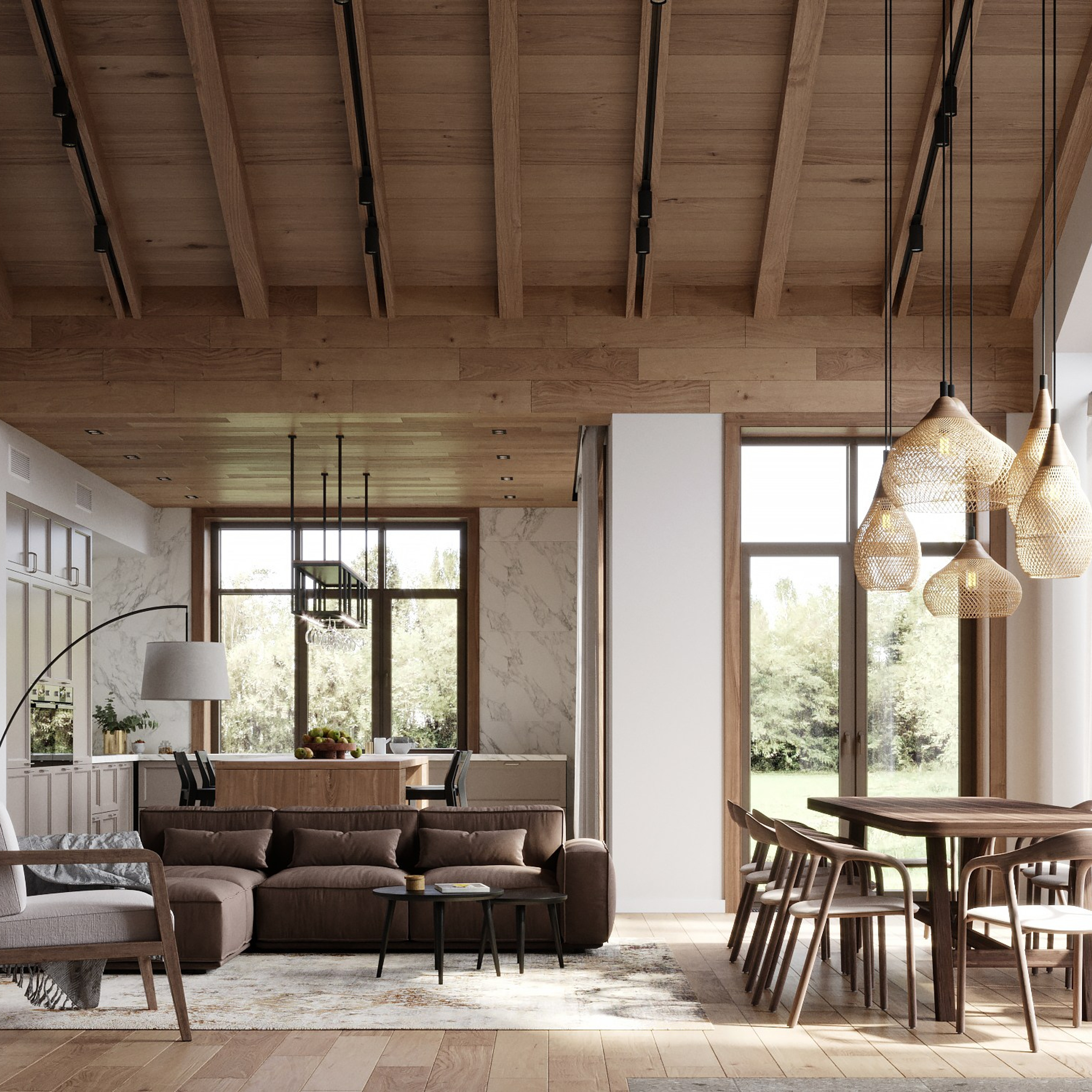 Визуализация дома 100 m²