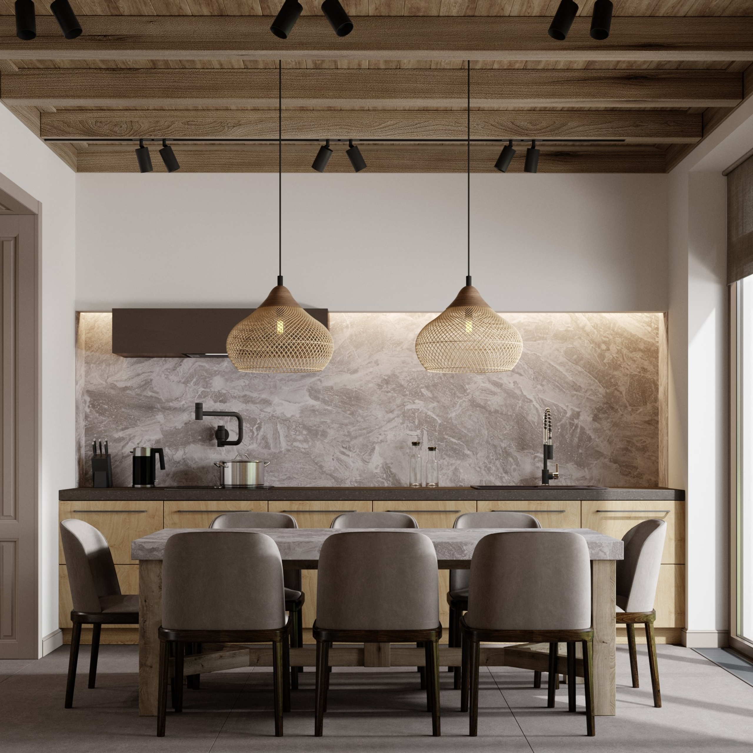 Визуализация дома 93 m²