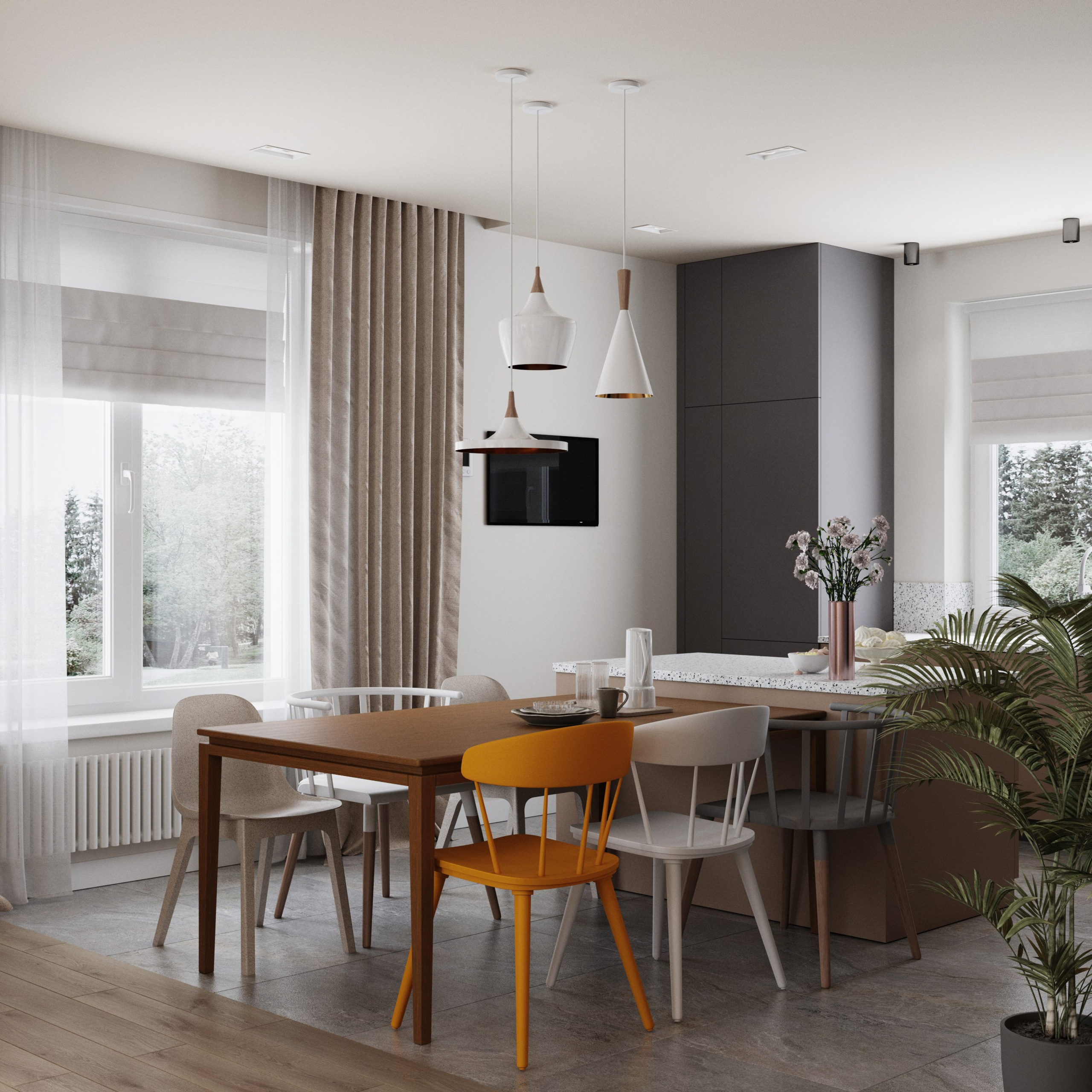 Визуализация дома 78 m²